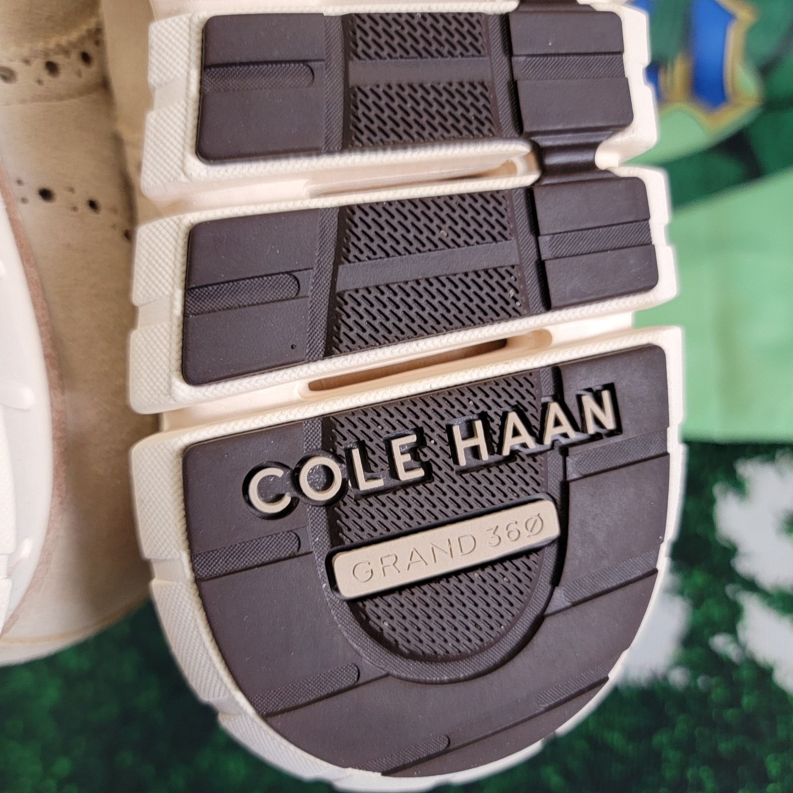Cole Haan Cole Haan ZeroGrand Remastered Wingtip Oxfords Beige Sz 13M Size US 13 / EU 46 - 10 Thumbnail