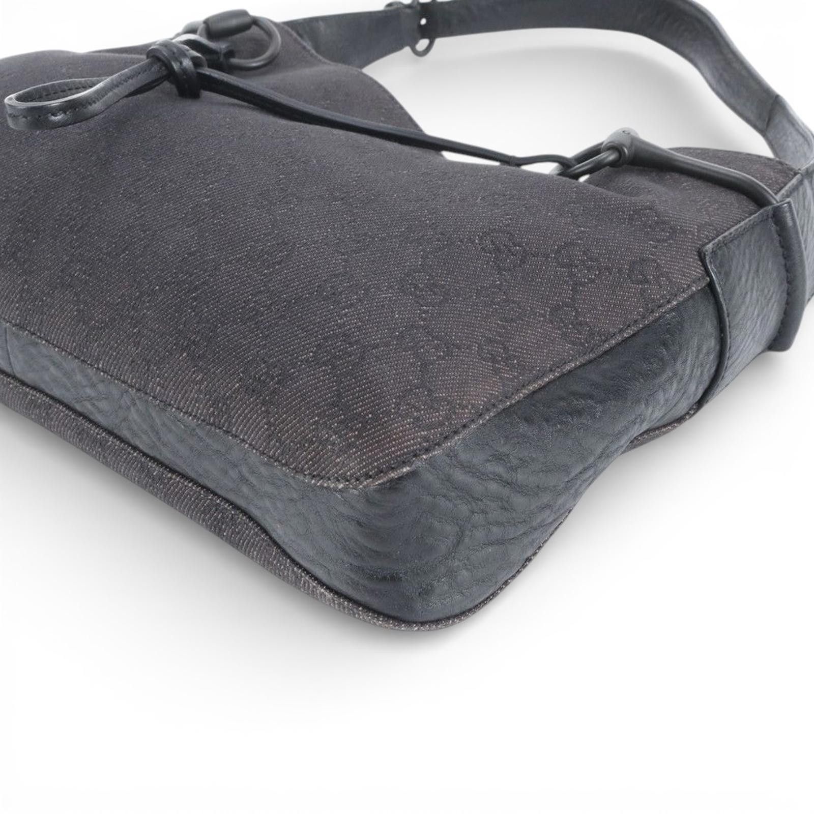 Gucci Gucci - Black Monogram Shoulder Bag Size ONE SIZE - 7 Thumbnail