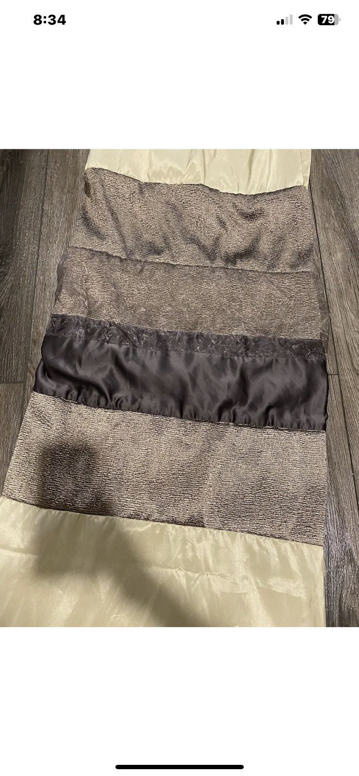 Other Super Trendy Brown & Tan Fabric Shower Curtain Size ONE SIZE - 2 Thumbnail