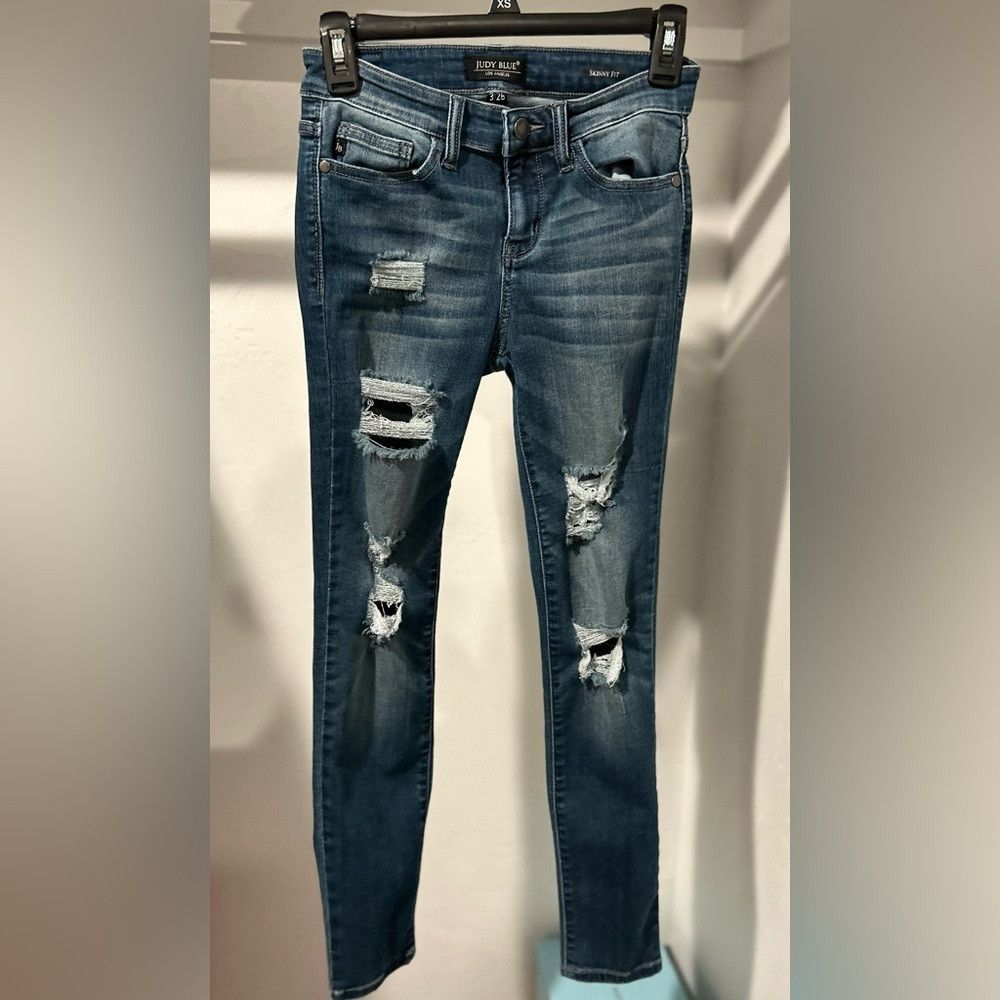Judy Blue Judy Blue Skinny Blue Jeans Size 26" / US 2 / IT 38 - 1 Thumbnail