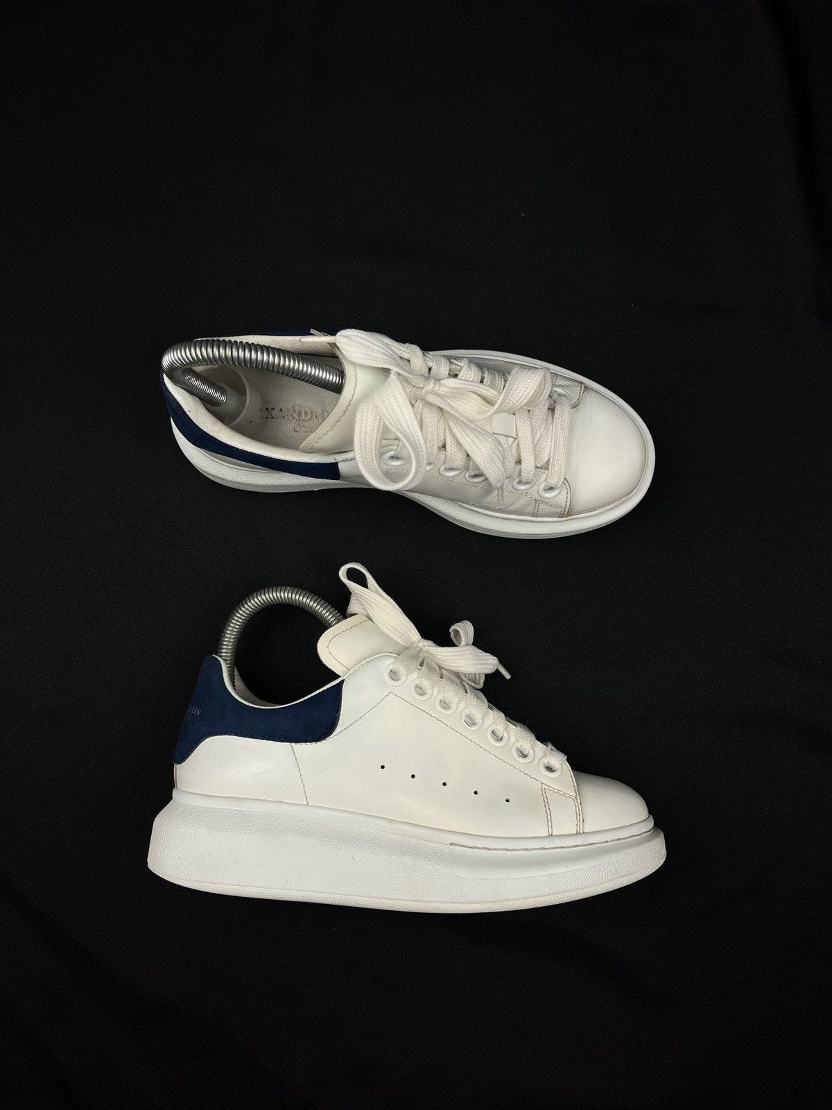 Alexander McQueen oversized low top leather sneakers shoes