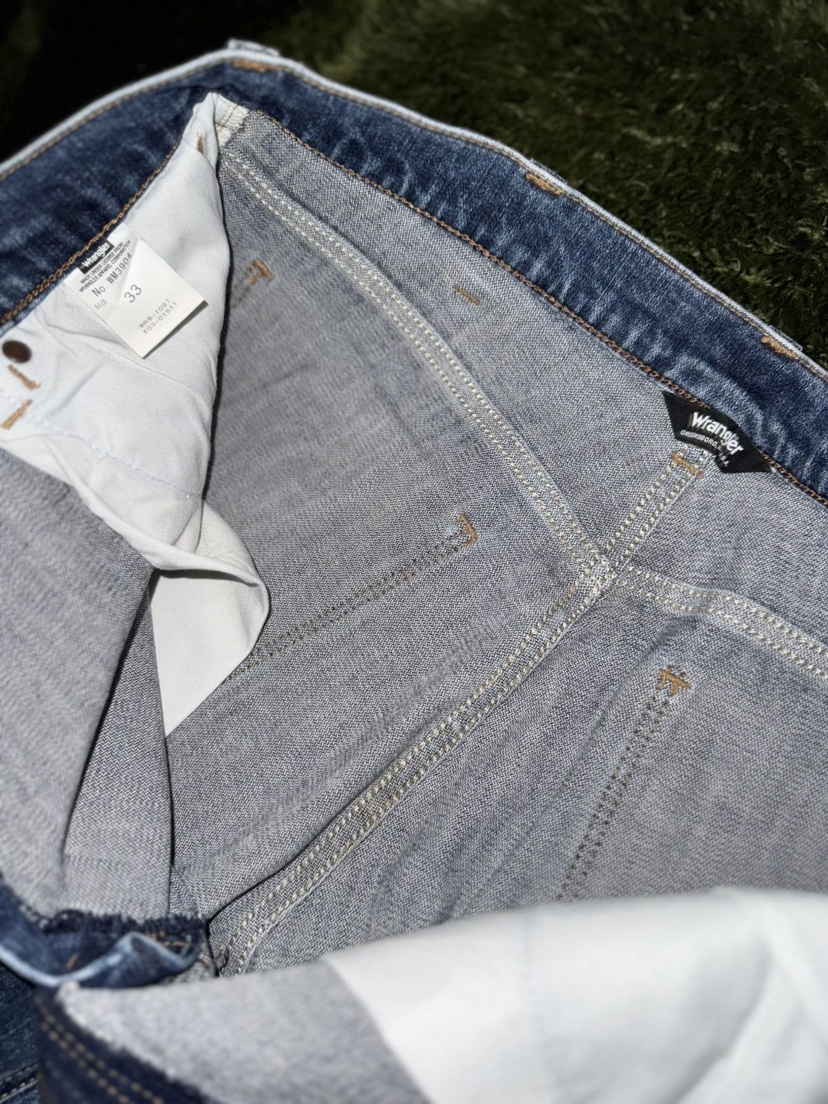 Wrangler [33] wrangler japan relaxed fit washed denim pants mid indig Size US 33 - 3 Thumbnail
