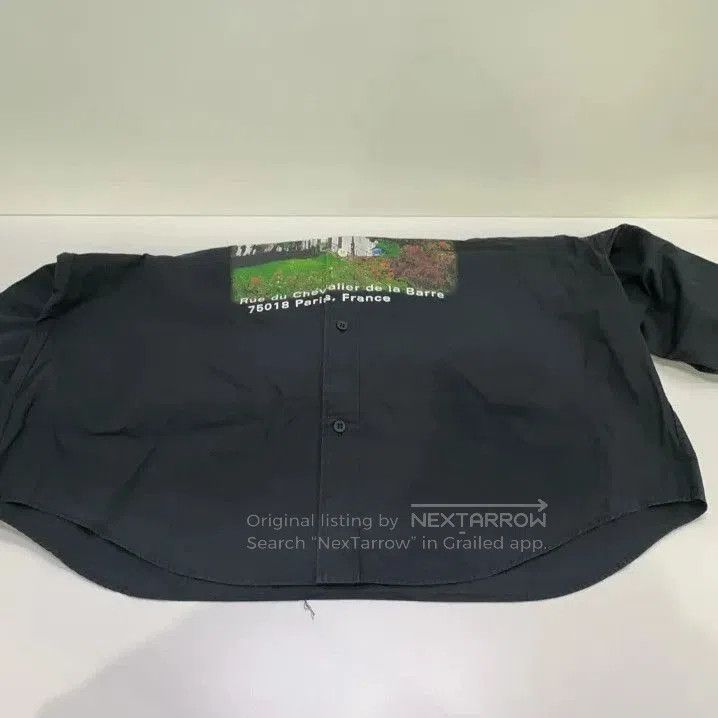 Balenciaga Balenciaga Black Graphic Long Sleeve Shirt. Size US M / EU 48-50 / 2 - 5 Thumbnail
