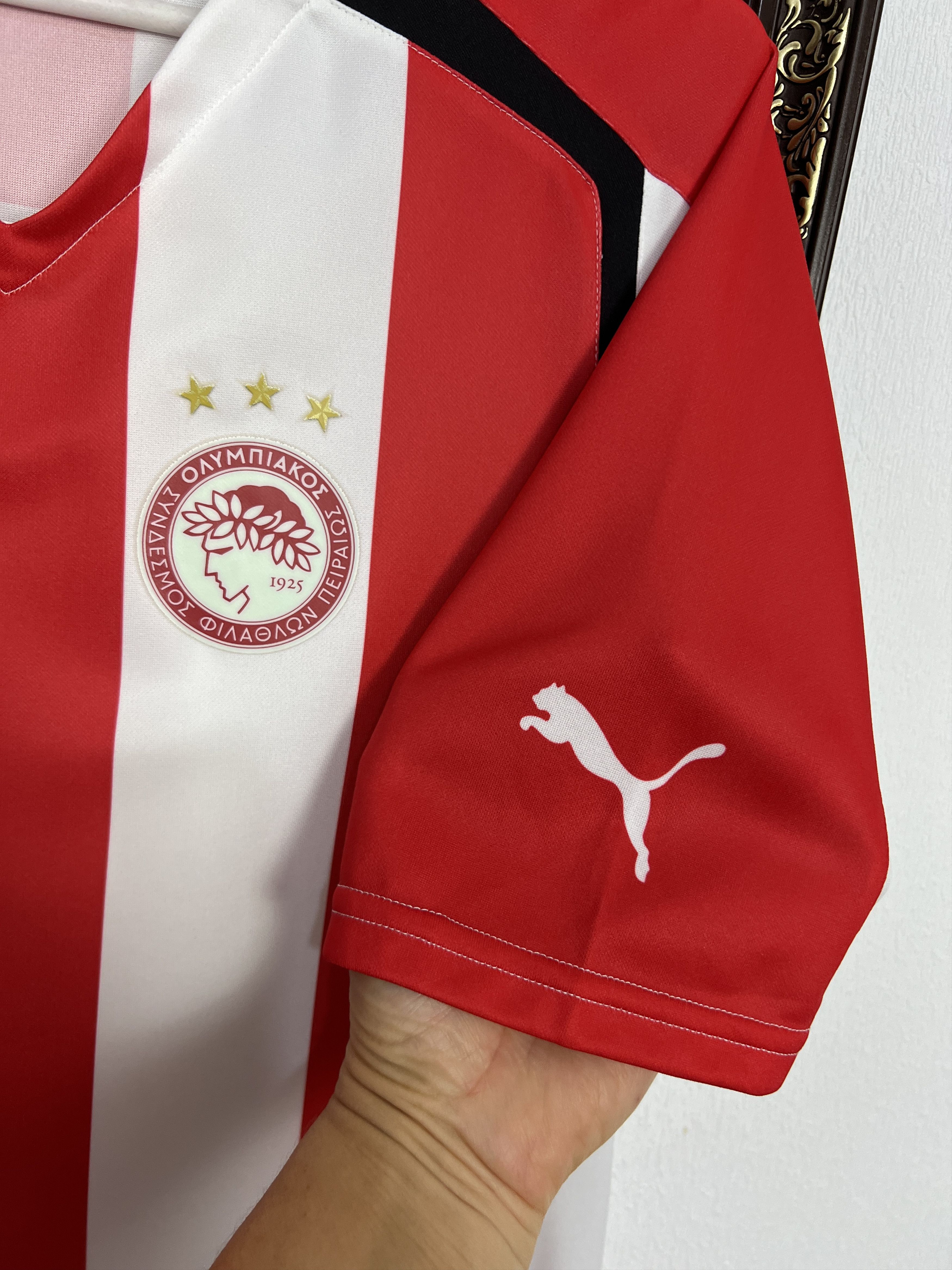Puma Olympiacos football shirt 2005 Soccer Jersey Trikot Rare Size US XL / EU 56 / 4 - 4 Thumbnail