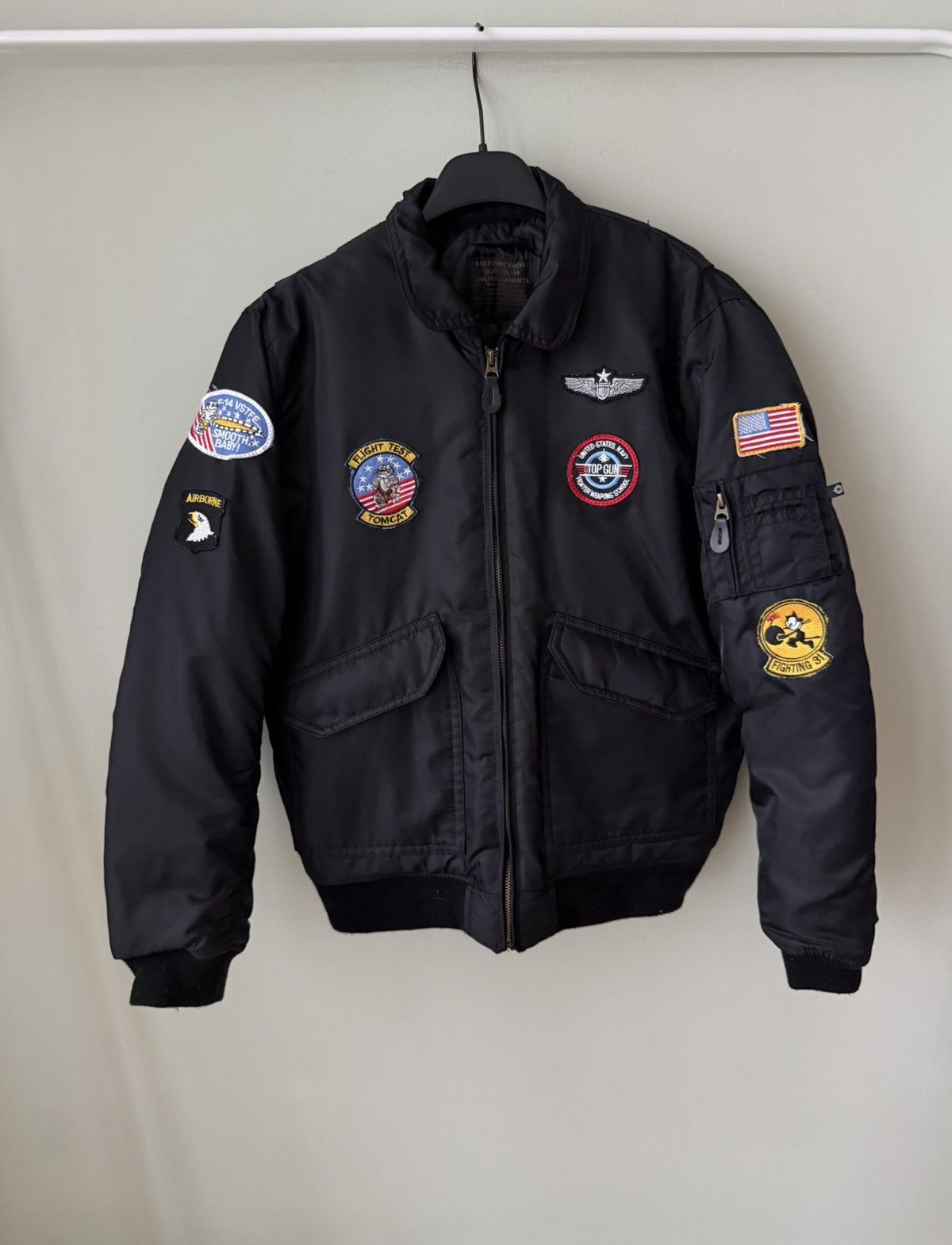 ジャケット・アウター FOSTEX GARMENTS ma-1 Raf Simons VINTAGE FOSTEX GARMENTS MA-1 REVERSIBLE NYLON BOMBER JACKET RAF