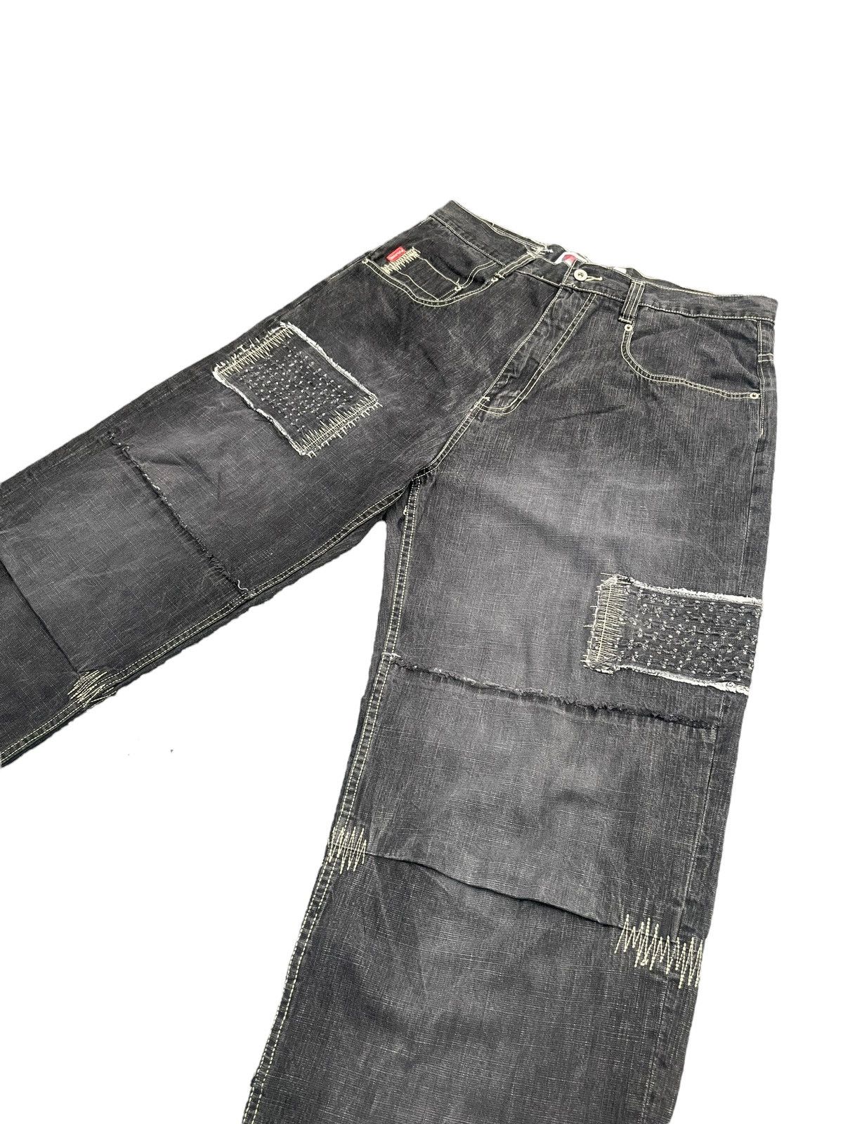 JNCO Pepe Jeans UK Baggy Custom Denim Size US 39 - 2 Thumbnail