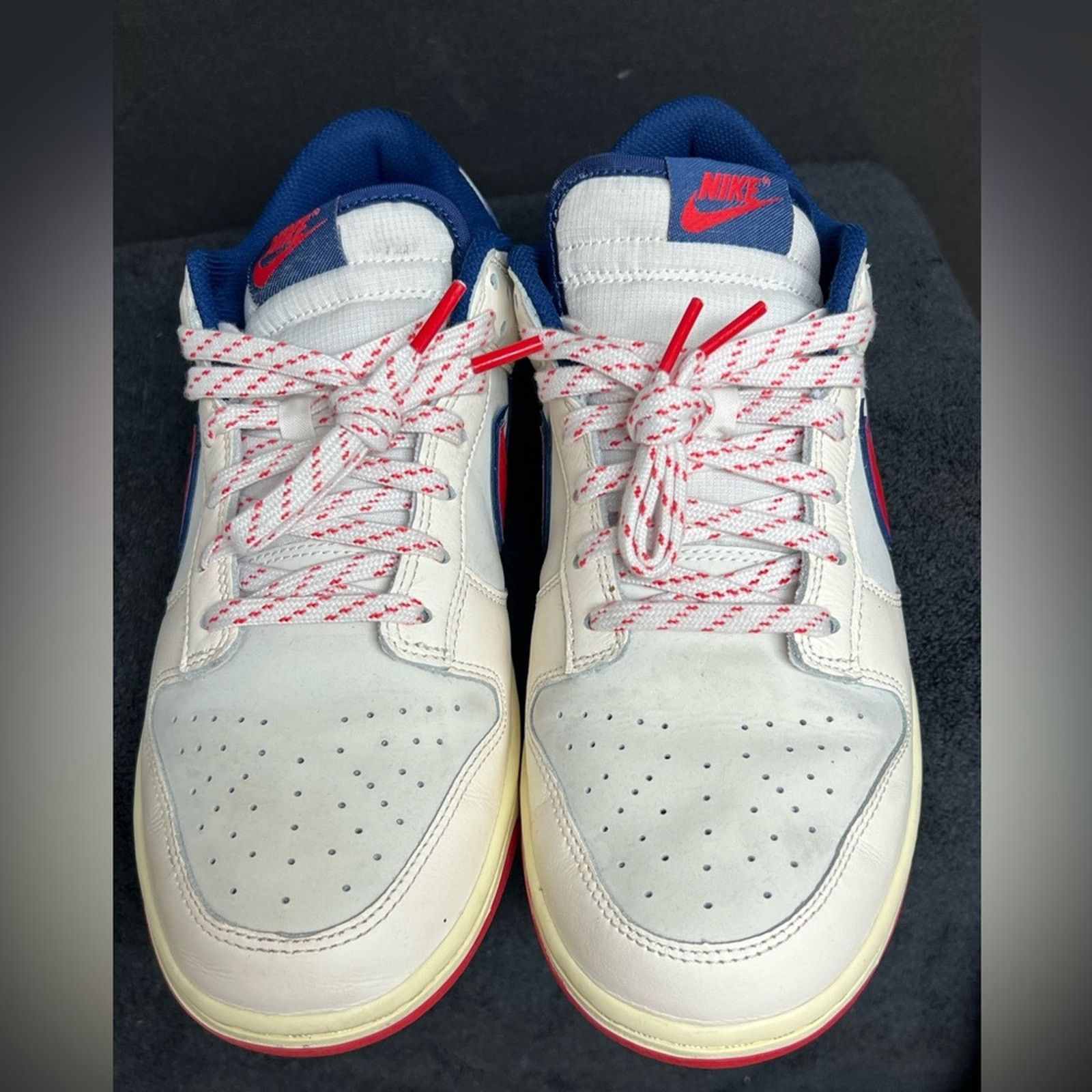 Nike Nike Dunk Low SE Retro Lettering Pale Ivory Crimson Sail Size US 10 / EU 43 - 6 Thumbnail