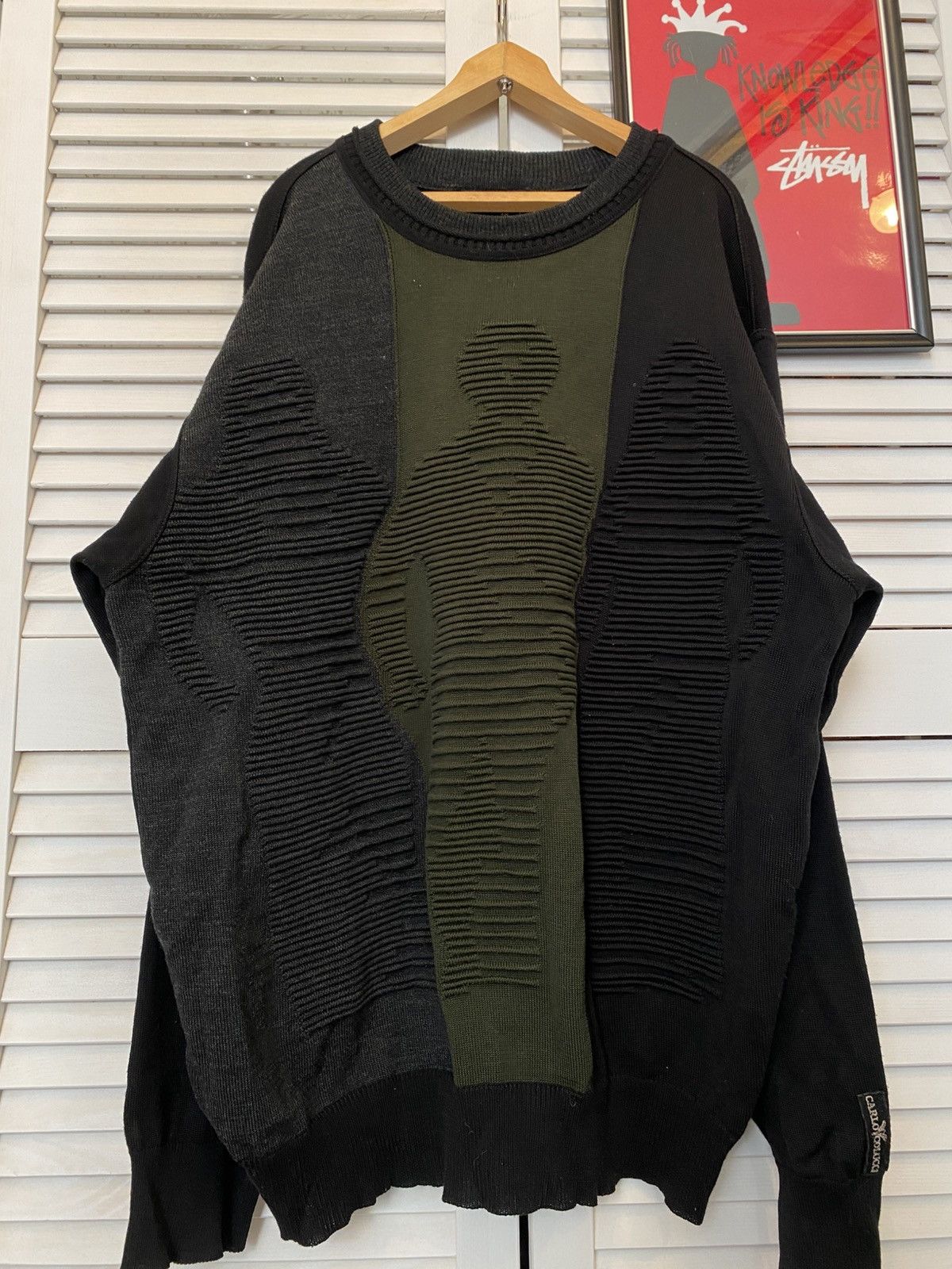 Carlo Colucci Vintage Sweater Carlo Colucci 3D Knit People Coogi Style Size US XL / EU 56 / 4 - 6 Thumbnail