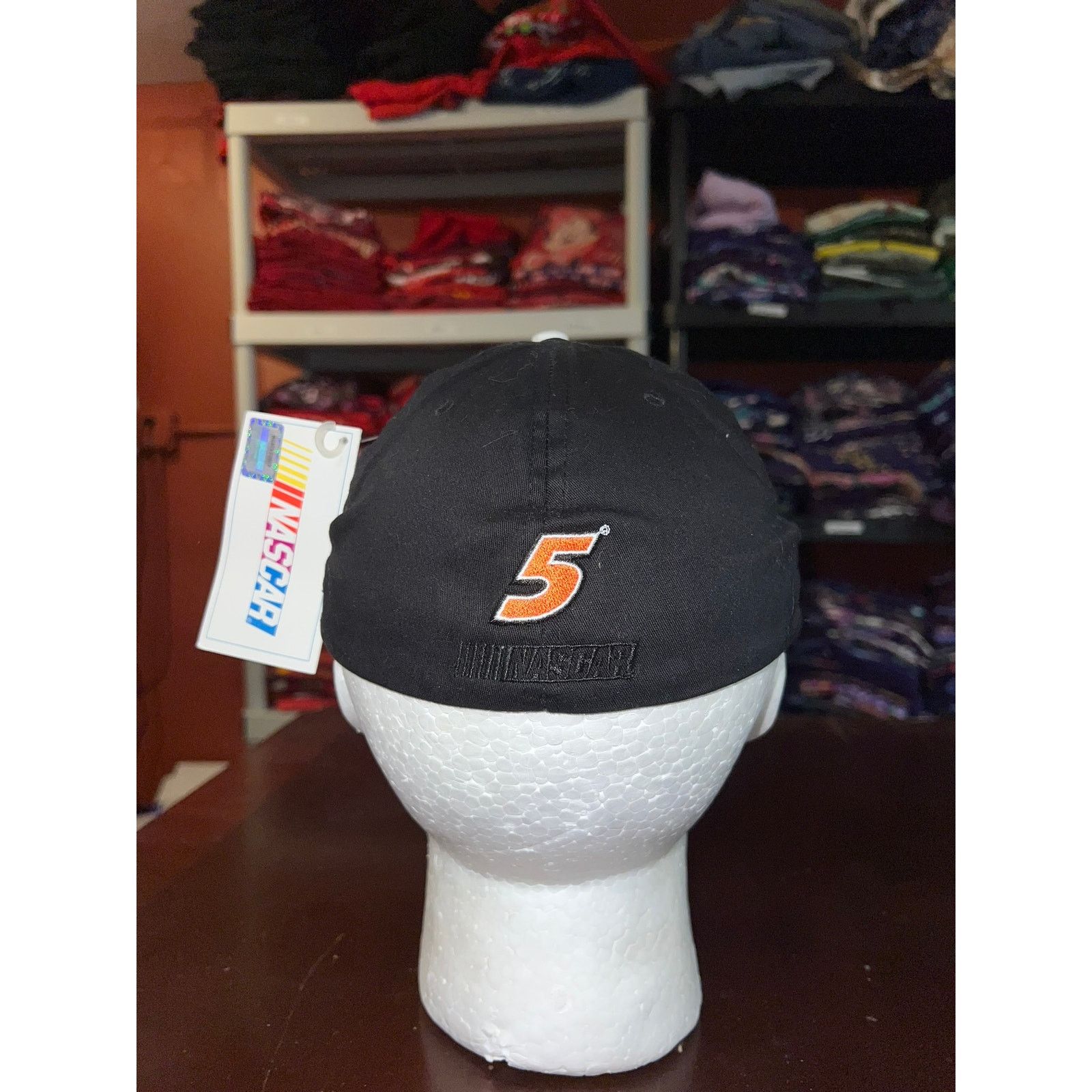 NASCAR Nascar Go Daddy Hat Kasey Kahne Racing Black Fitted Cap OS Size ONE SIZE - 5 Thumbnail