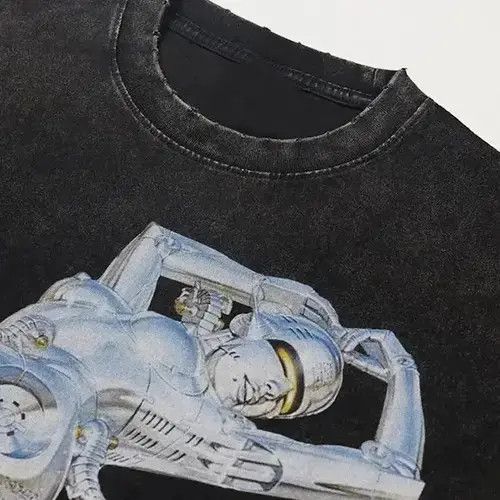 Other Goth Robot Vintage Design Graphic T-Shirt Size US L / EU 52-54 / 3 - 3 Thumbnail