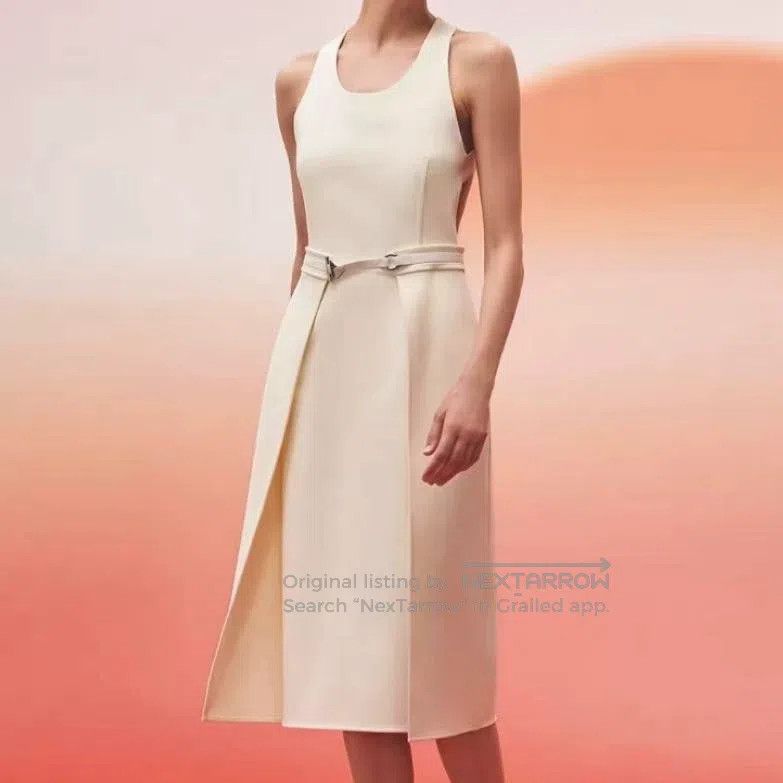 Hermes Hermes Beige sleeveless dress Size XS / US 0-2 / IT 36-38 - 1 Thumbnail