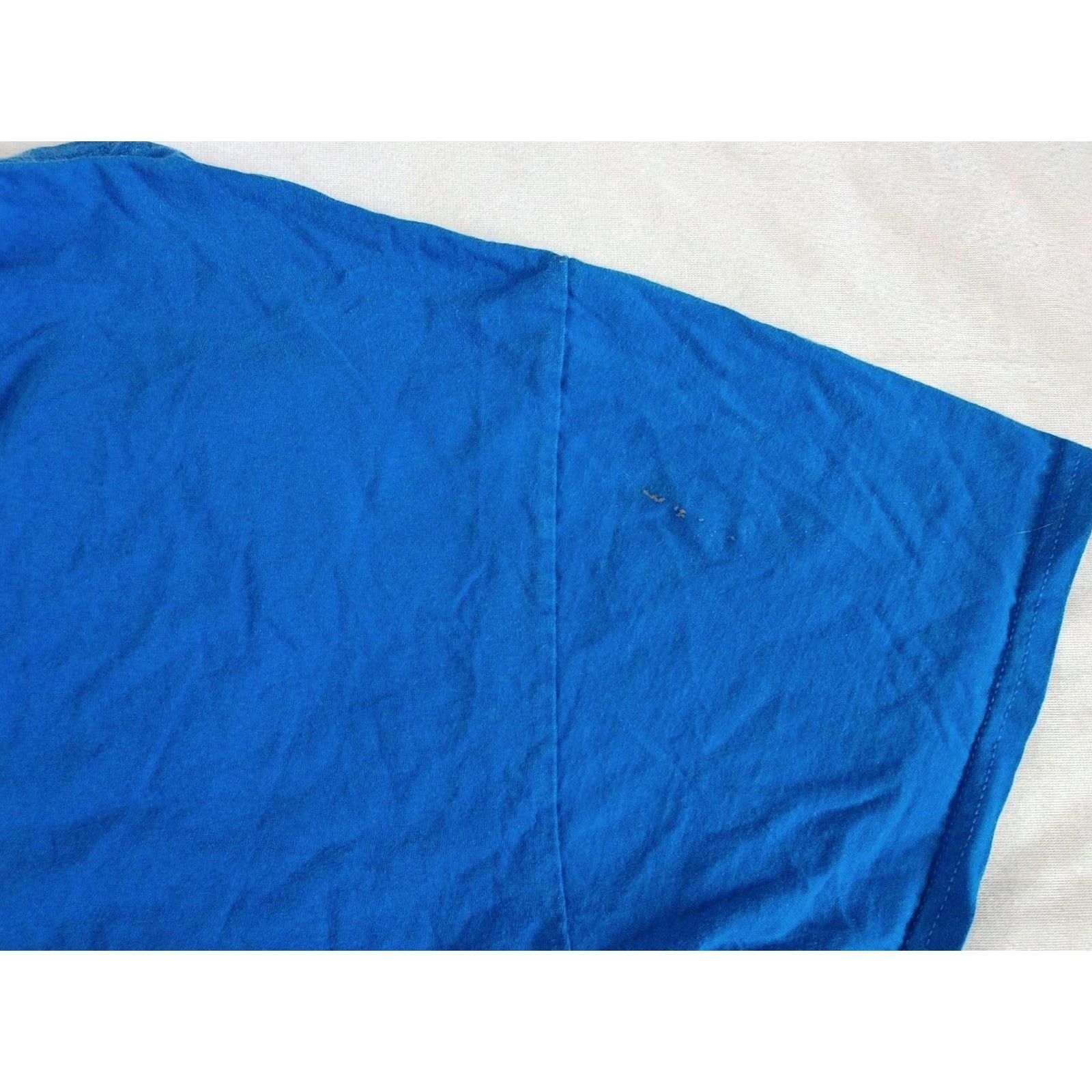 Jerzees JAWS Movie T-Shirt Men L Blue Graphic Print 2010s Regular Fit Short Sleeve Jerzees Crew Neck Shirt Size US L / EU 52-54 / 3 - 5 Thumbnail