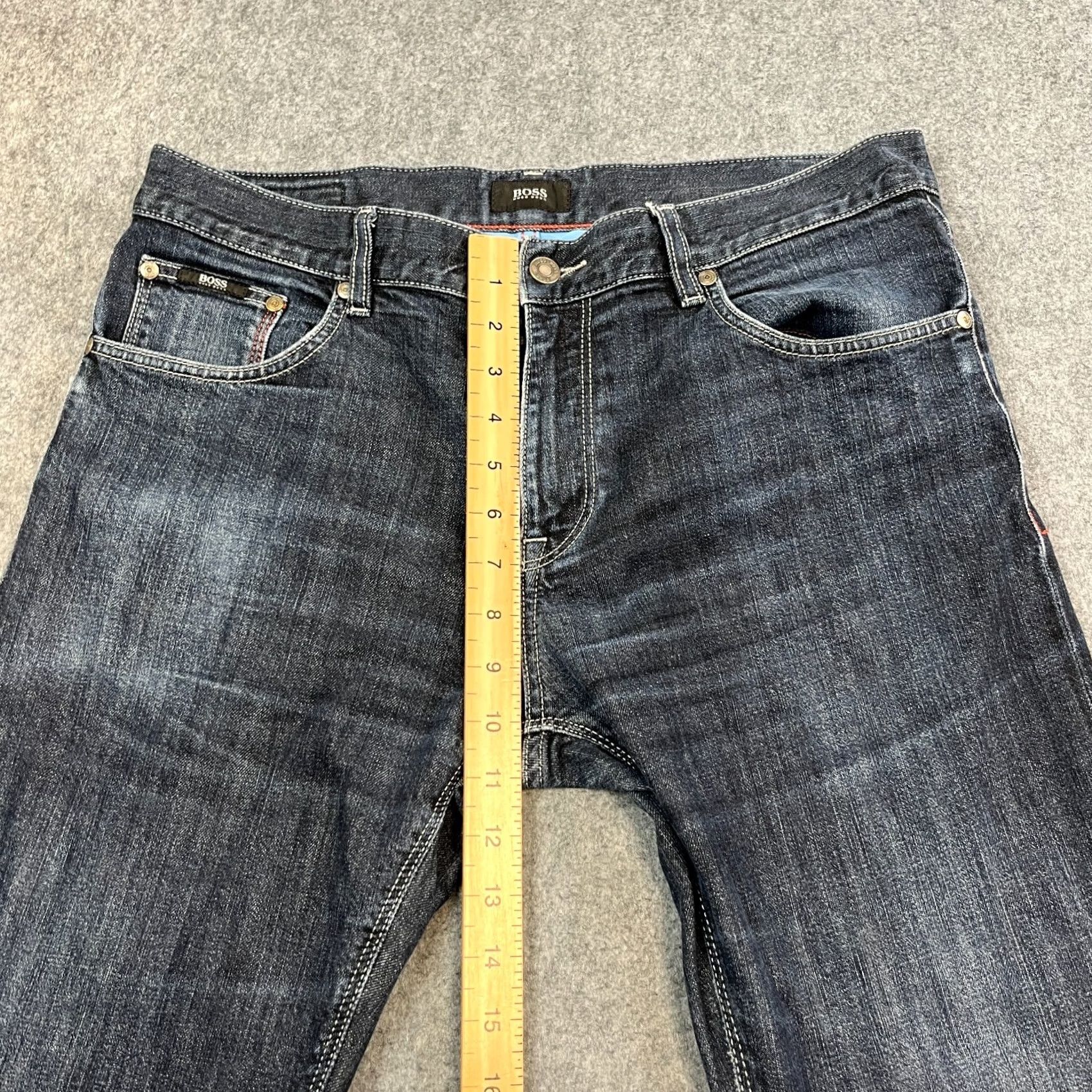 Hugo Boss HUGO BOSS Jeans Maine 1 Regular 34 34 Dark Wash Blue Denim 5-Pocket Stretch Mens Size US 34 / EU 50 - 5 Thumbnail