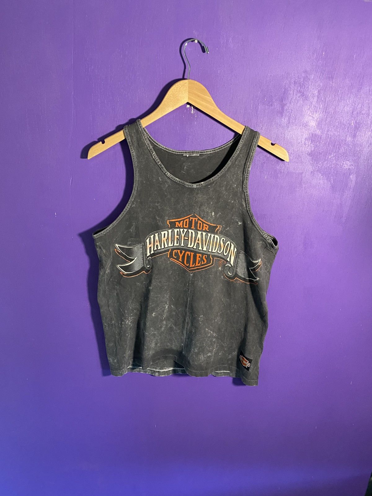Harley Davidson Vintage 90s Harley Davidson faded tank top Size US M / EU 48-50 / 2 - 1 Thumbnail