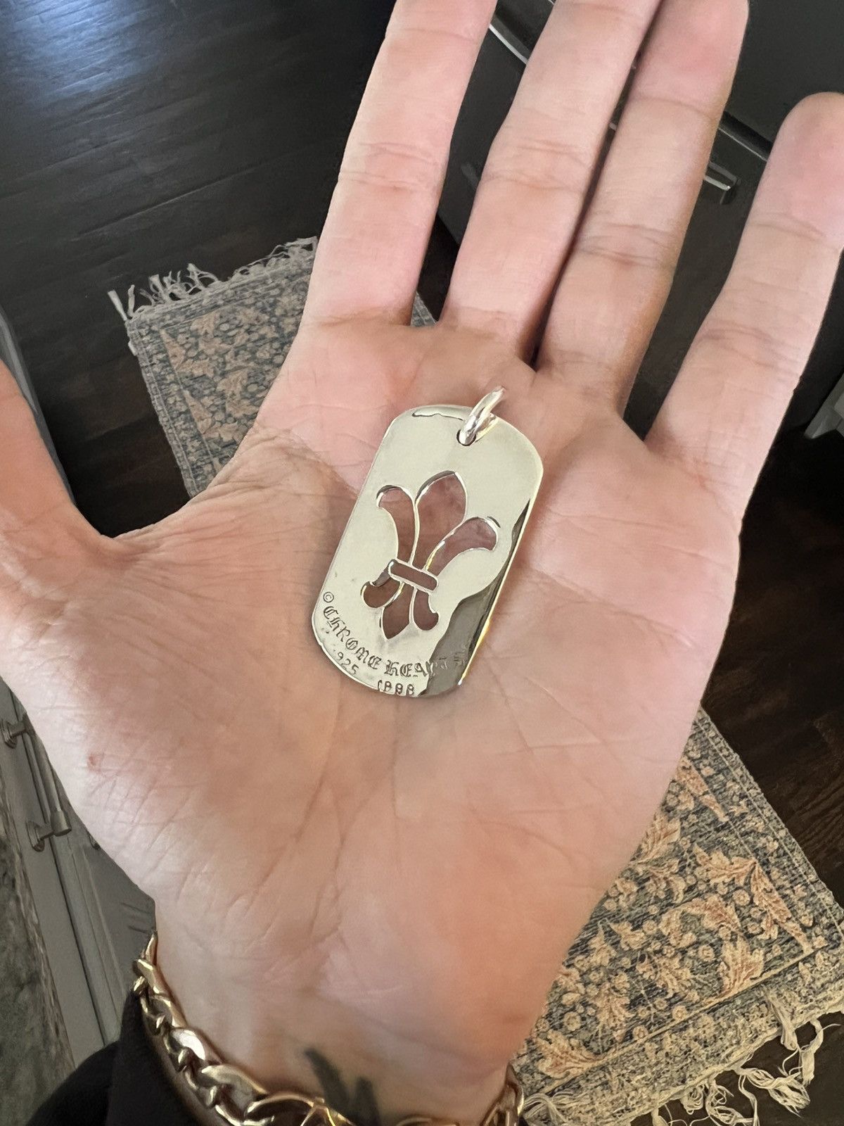 Chrome Hearts CHROME HEARTS FLEUR DE LIS .925 SILVER DOG TAG Size ONE SIZE - 5 Thumbnail