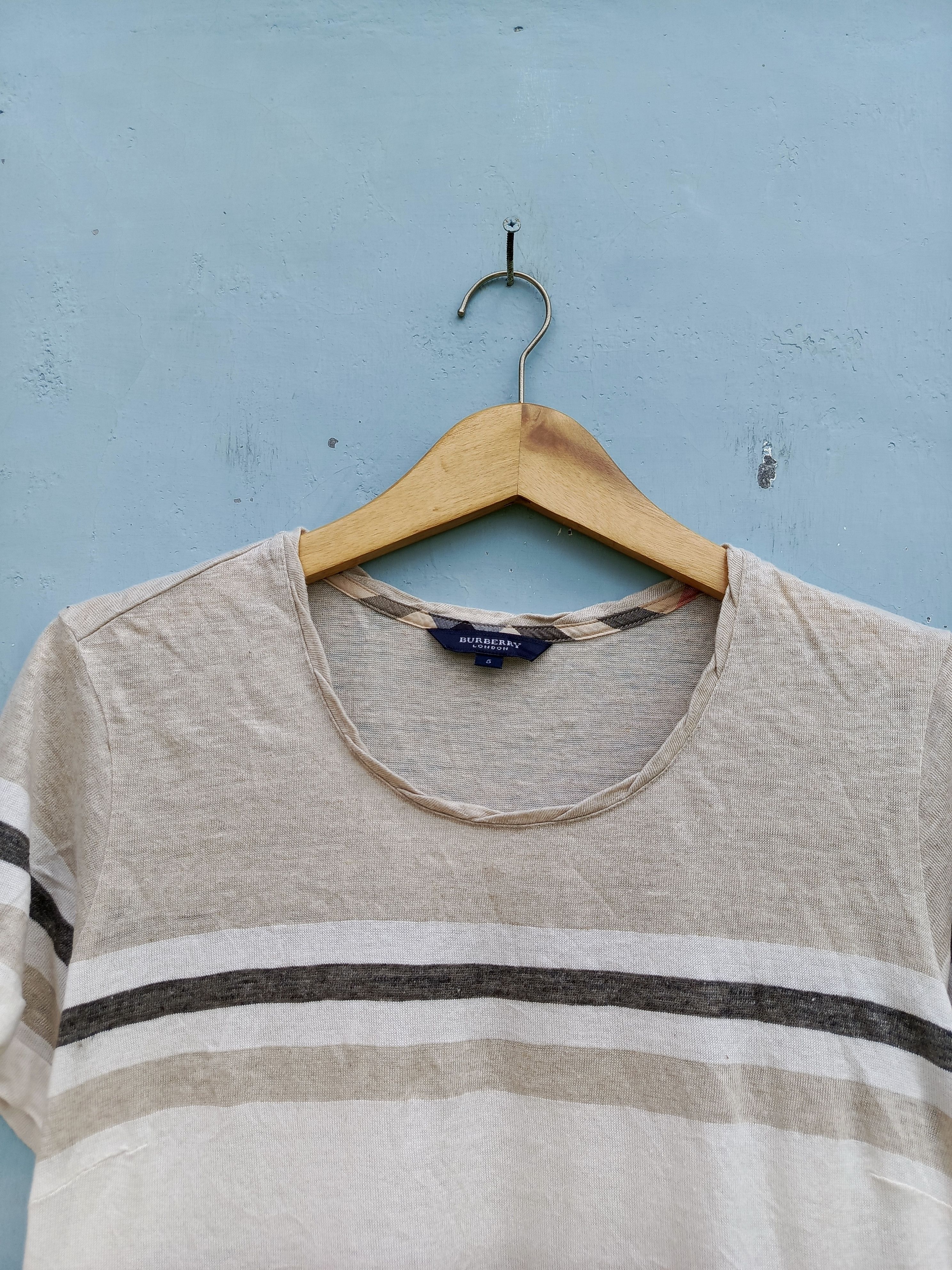 Burberry Burberry strippe short sleeve t-shirts Size L / US 10 / IT 46 - 2 Thumbnail