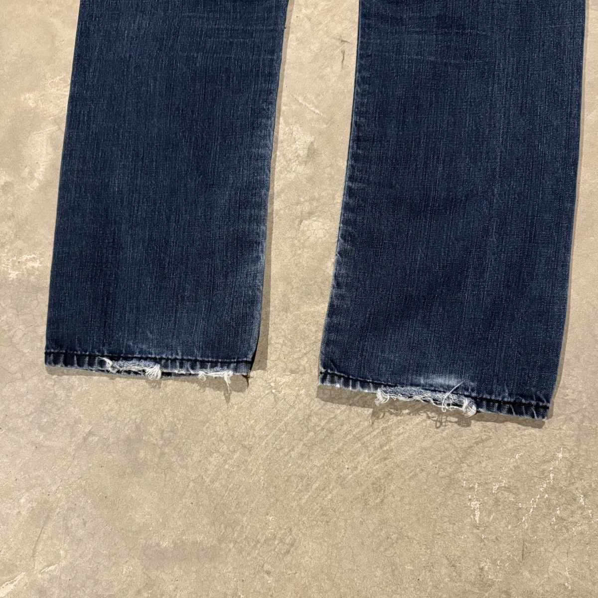 Vintage Vtg 2000s Faded Distressed Indigo Baggy Jeans ERD Grunge Y2K Size US 36 / EU 52 - 11 Thumbnail