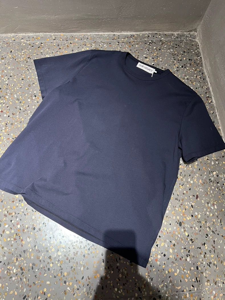 Our Legacy our legacy Dark blue round-neck short sleeves Size US S / EU 44-46 / 1 - 3 Thumbnail