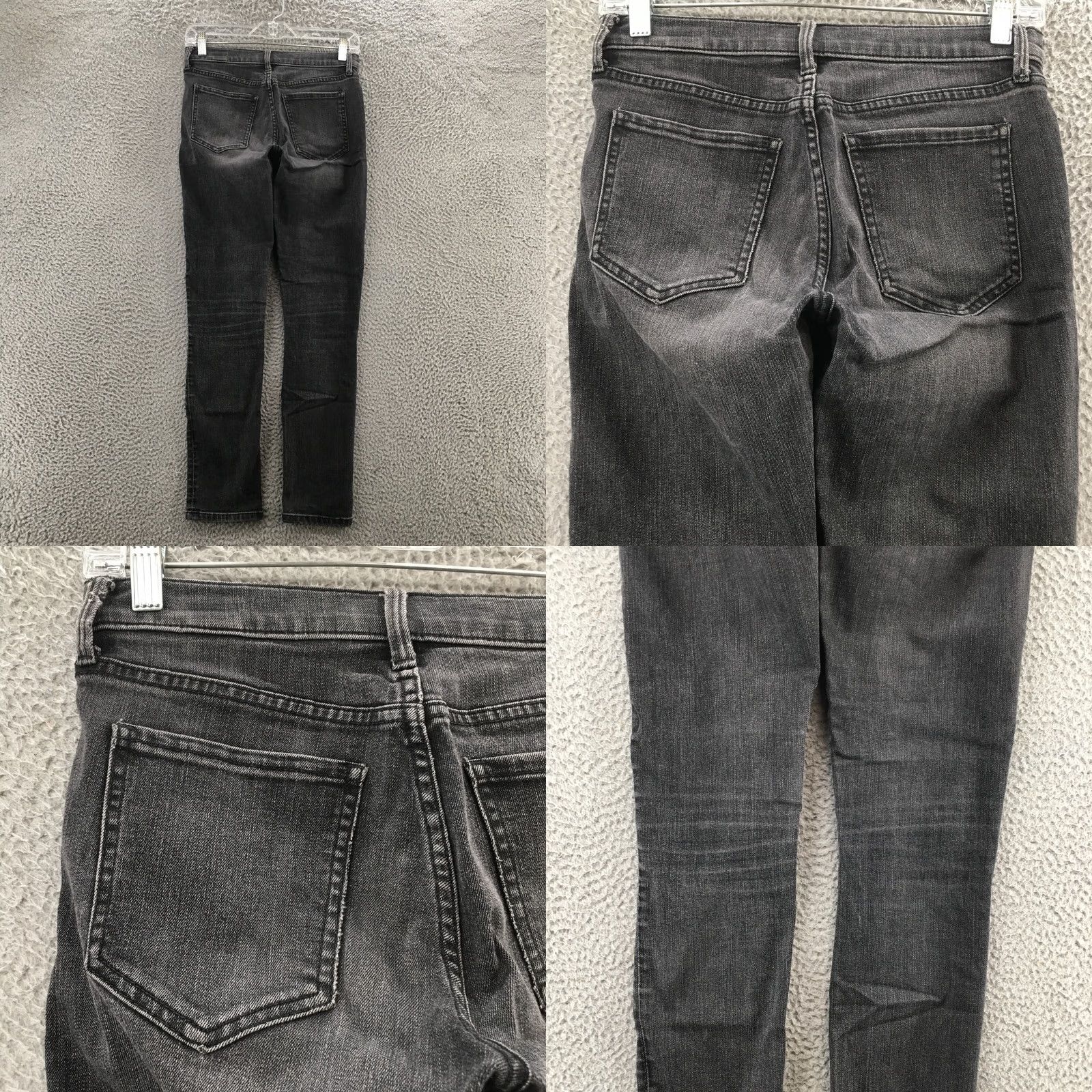 Banana Republic Banana Republic Slim Straight Jeans Womens 26 Black Cotton Blend 5-Pocket Regular Inseam 29in Modern Classic Mens Womens Boys Girls Size 26" / US 2 / IT 38 - 9 Thumbnail