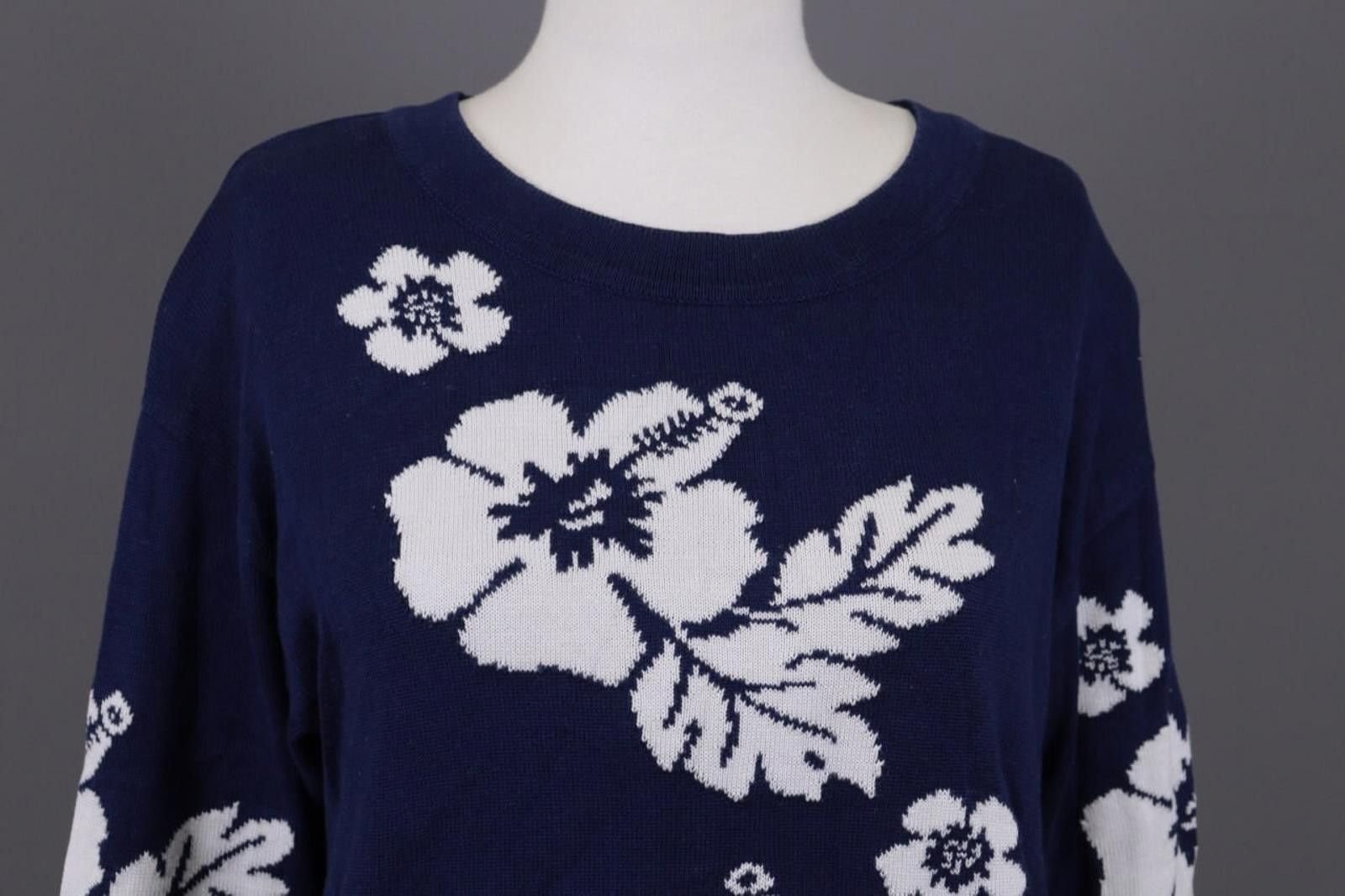 Escada Escada Margaretha Ley Blue Floral Dress Size 36 Size M / US 6-8 / IT 42-44 - 2 Thumbnail