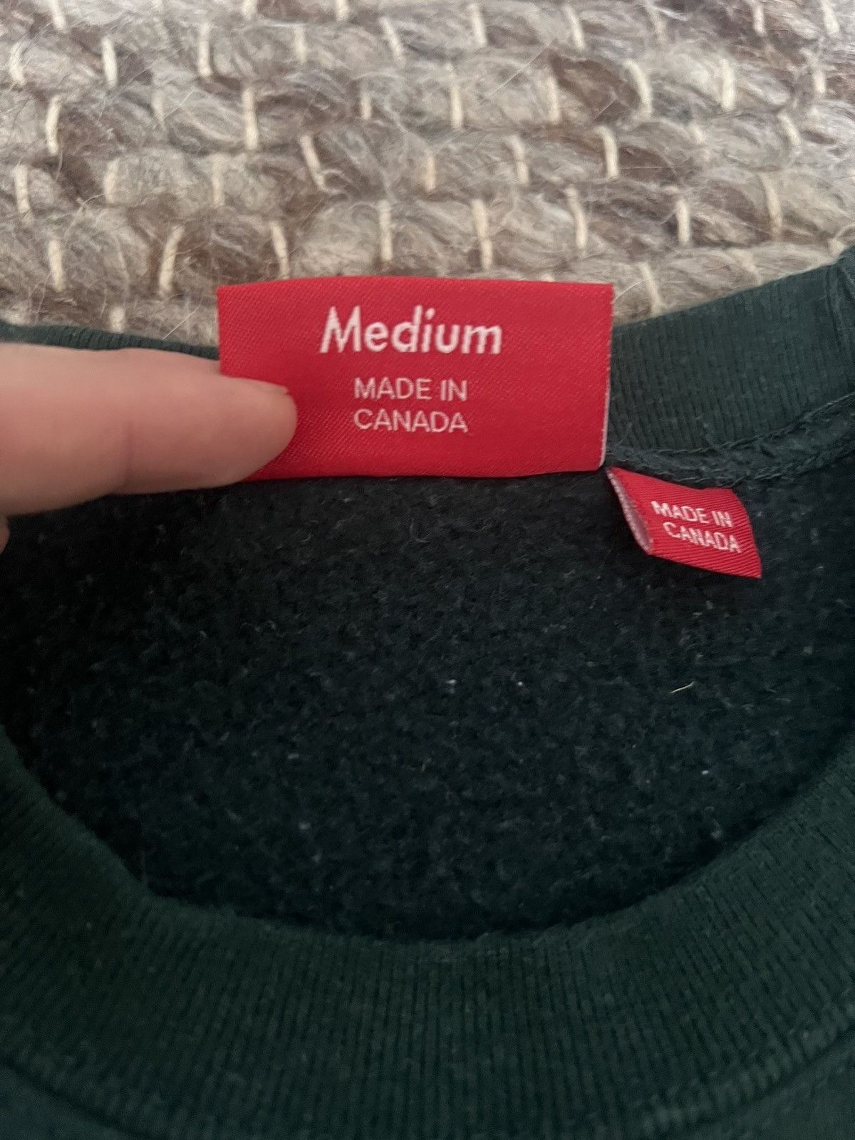 Supreme Supreme Crewneck FW22 Pinegreen Size US M / EU 48-50 / 2 - 4 Thumbnail