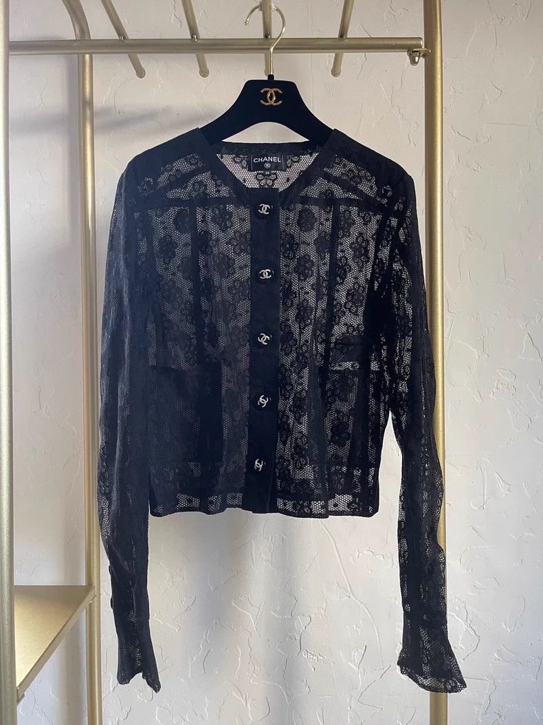 Chanel Chanel 23a black lace coat Size XS / US 0-2 / IT 36-38 - 1 Thumbnail