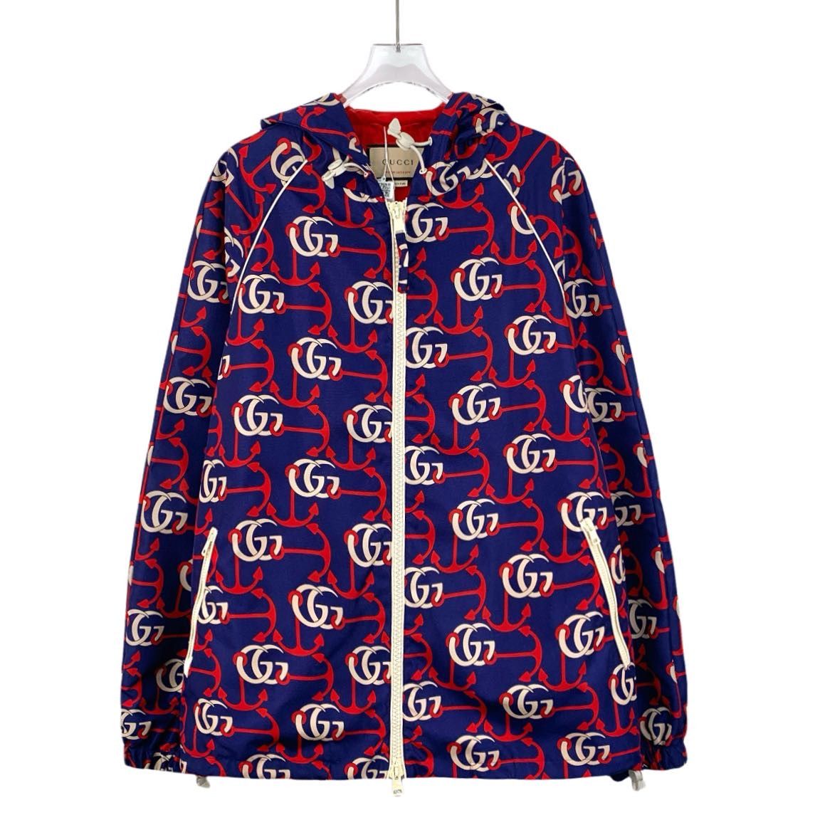 Gucci Gucci Multicolor Logo Print Hooded Zip-Up Jacket (Size S) Size S / US 4 / IT 40 - 1 Thumbnail