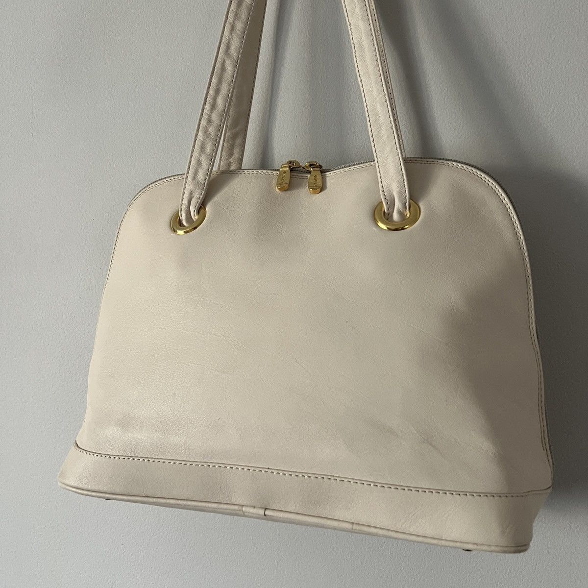 Bally Bally Shoulder White Leather Bag Size ONE SIZE - 2 Thumbnail