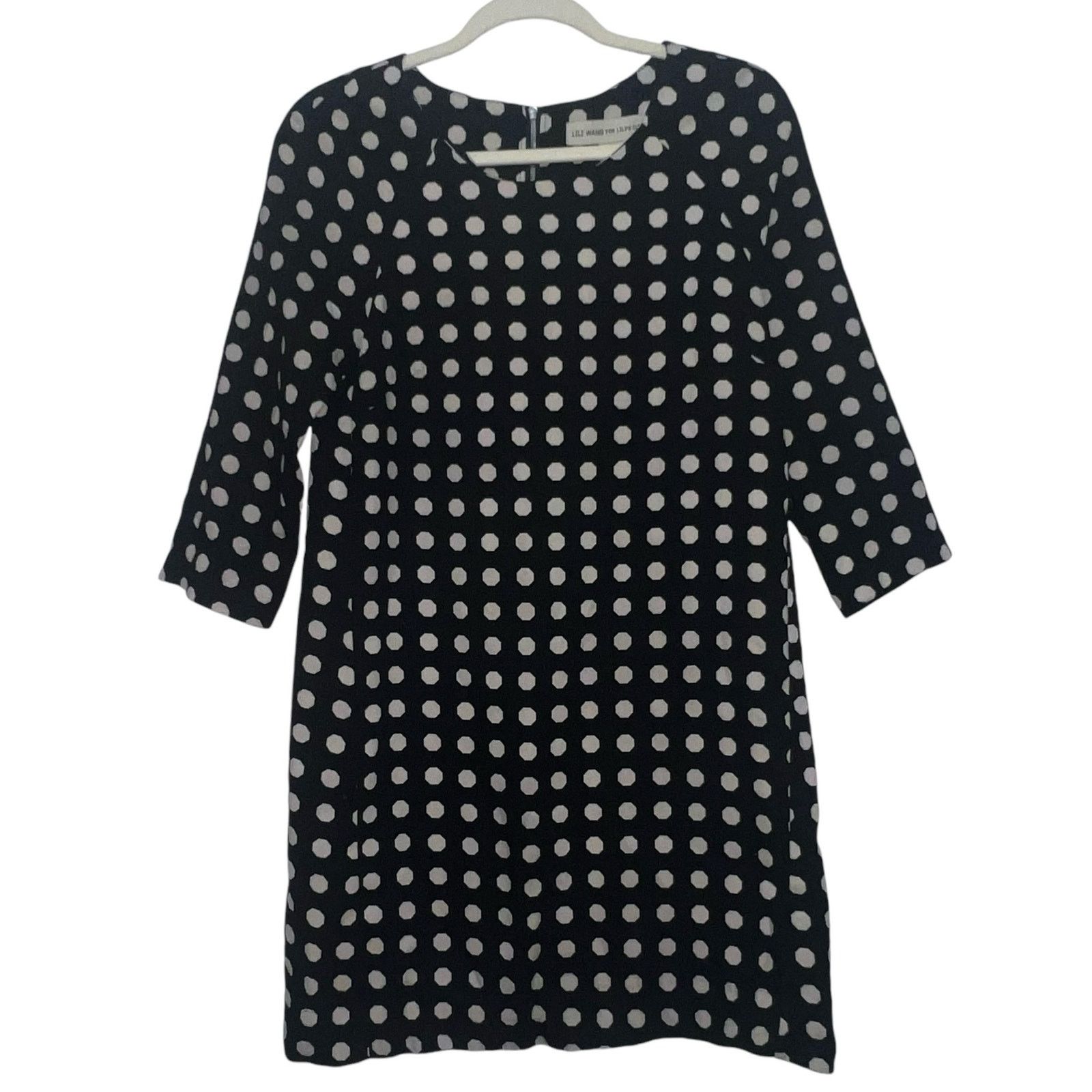 Anthropologie Anthropologie Lili Wang Polka Dot Sheath Dress XS Size XS / US 0-2 / IT 36-38 - 4 Thumbnail