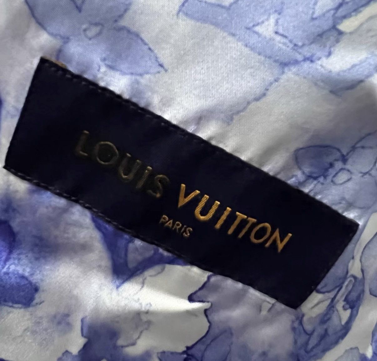 Louis Vuitton Louis Vuitton LV Navy Blue Spliced Jacket J41 Size US XL / EU 56 / 4 - 4 Thumbnail