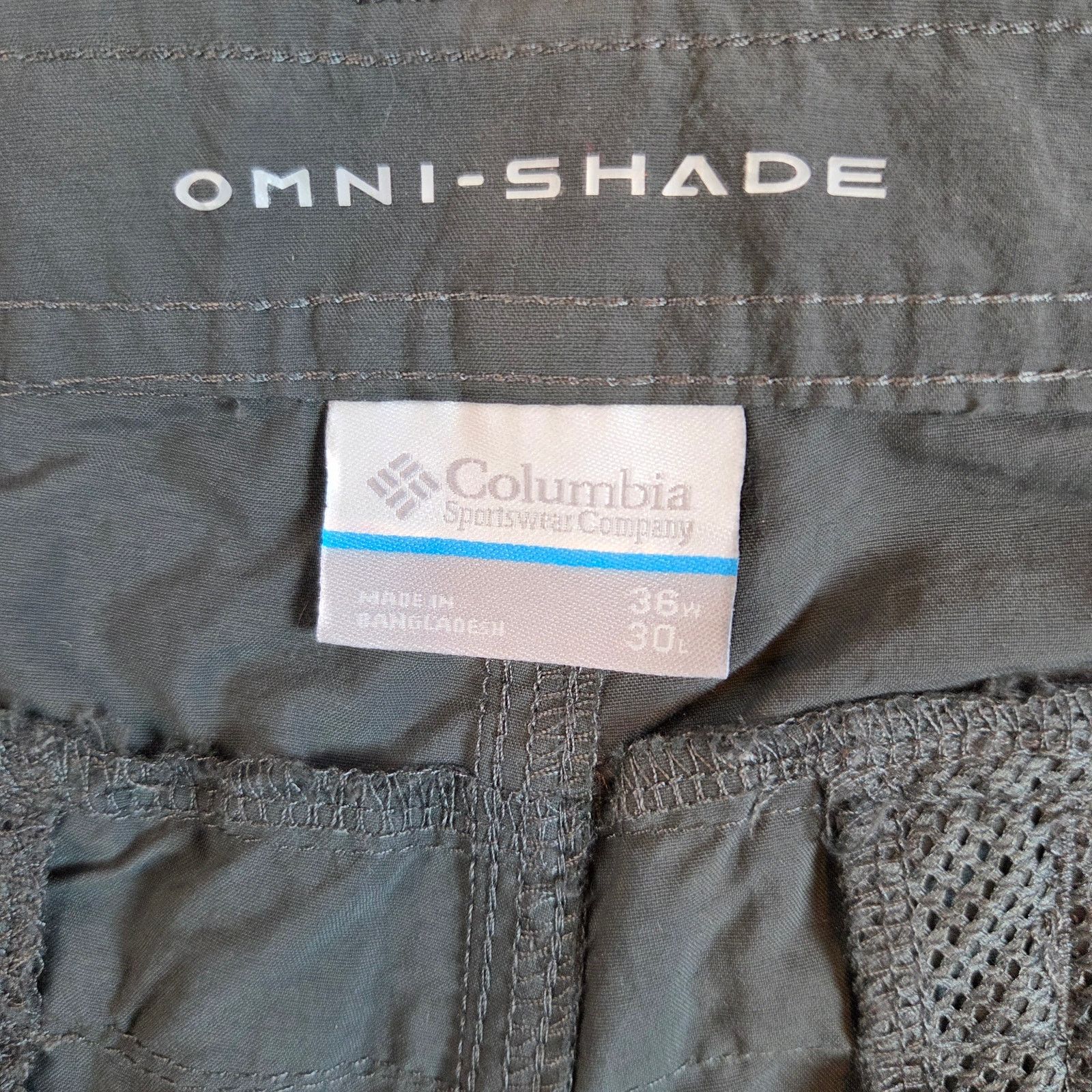 Columbia columbia omnishade nylon hiking pants mens 36x30 gray Size US 36 / EU 52 - 3 Thumbnail