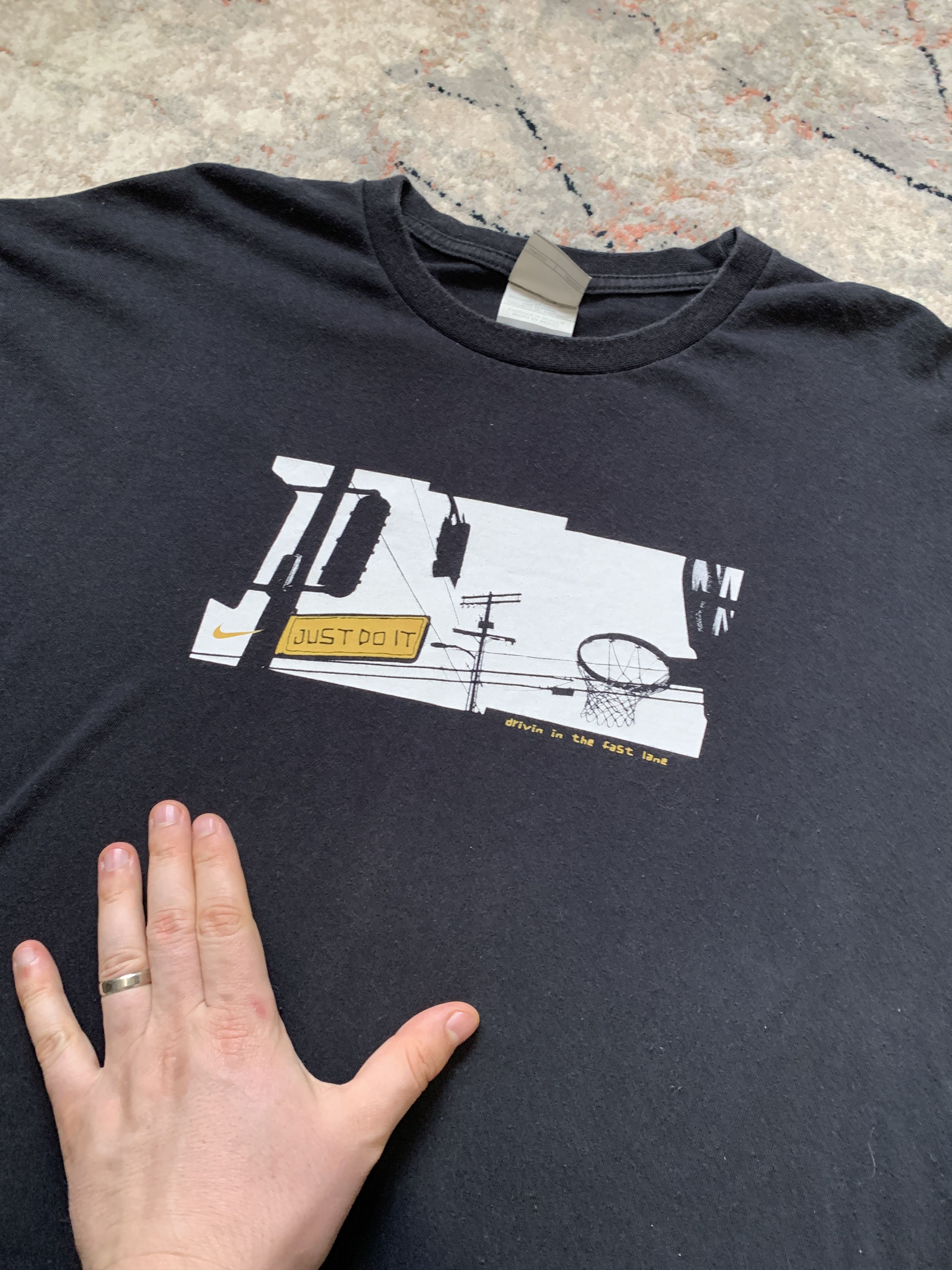 Vintage Vintage Nike Drivin In The Fast Lane Long Size US L / EU 52-54 / 3 - 3 Thumbnail
