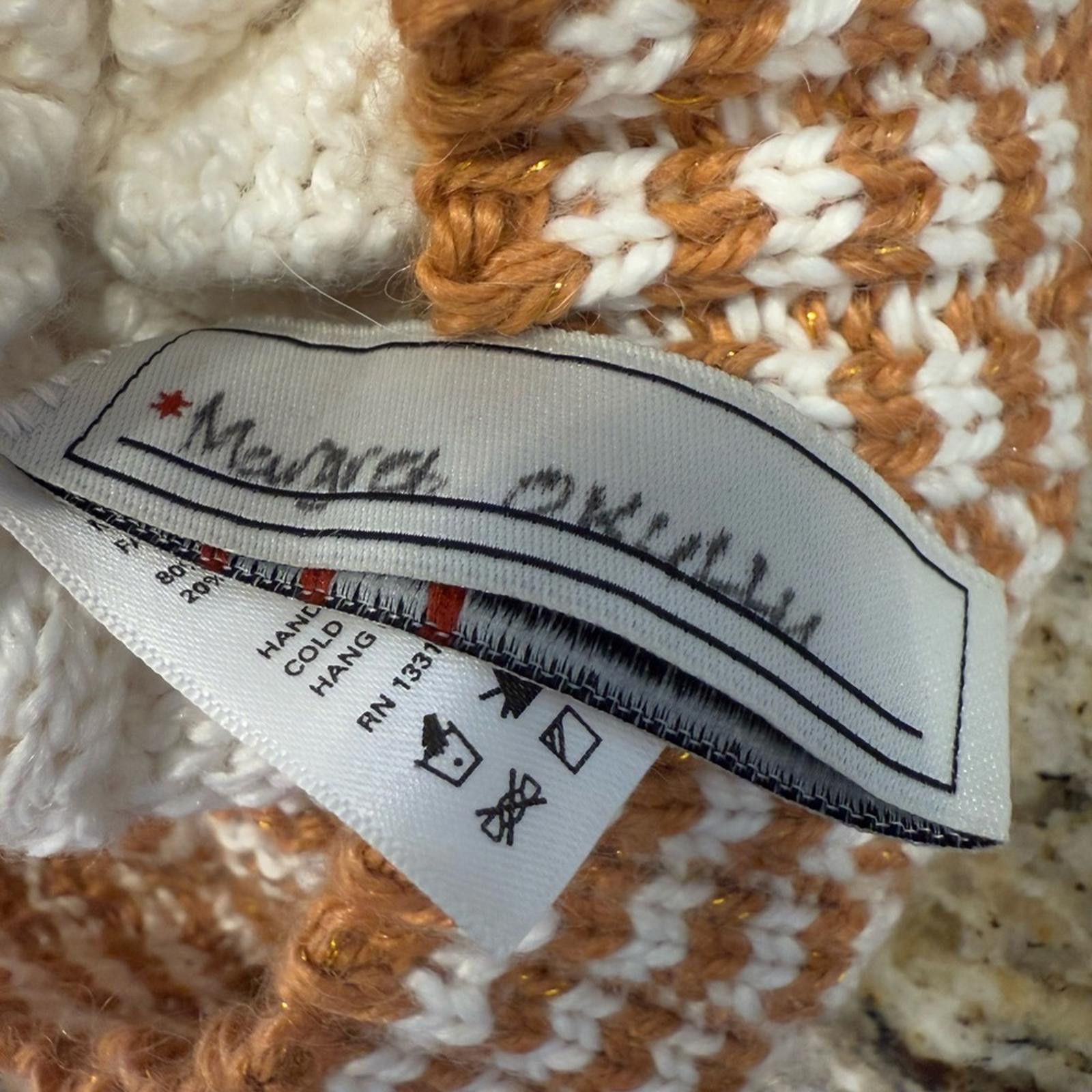 Other Alpaca blend winter pom pom beanie metallic stripes Size ONE SIZE - 5 Thumbnail