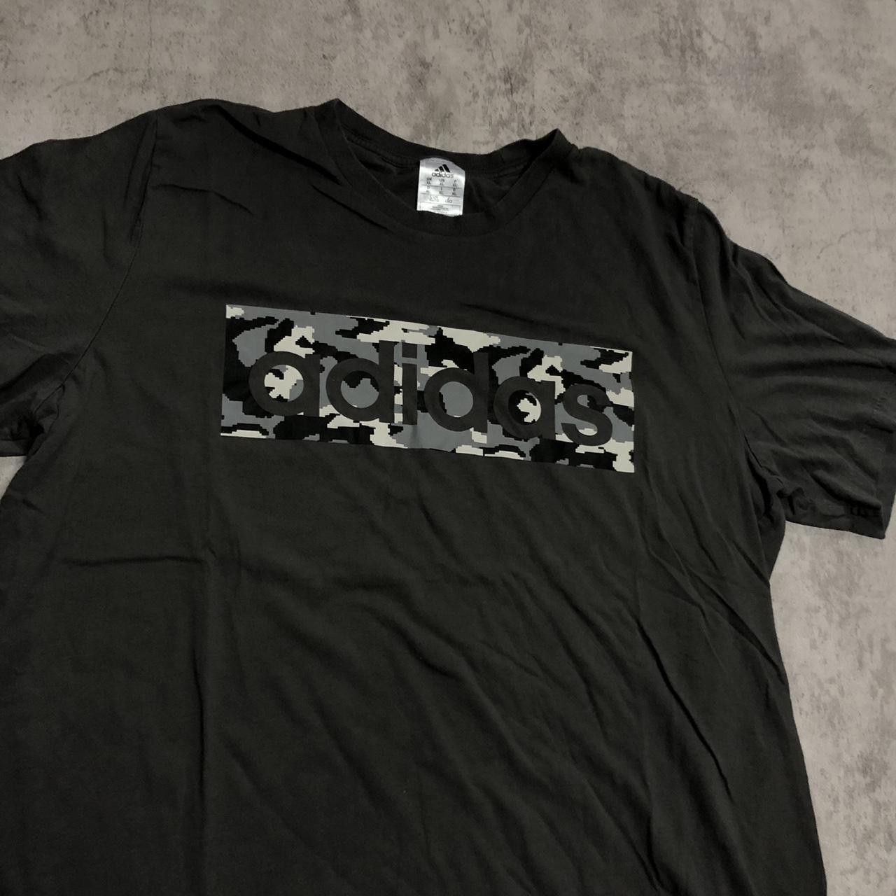 Adidas Adidas black camo box logo tee #streetwear Size US XL / EU 56 / 4 - 2 Thumbnail