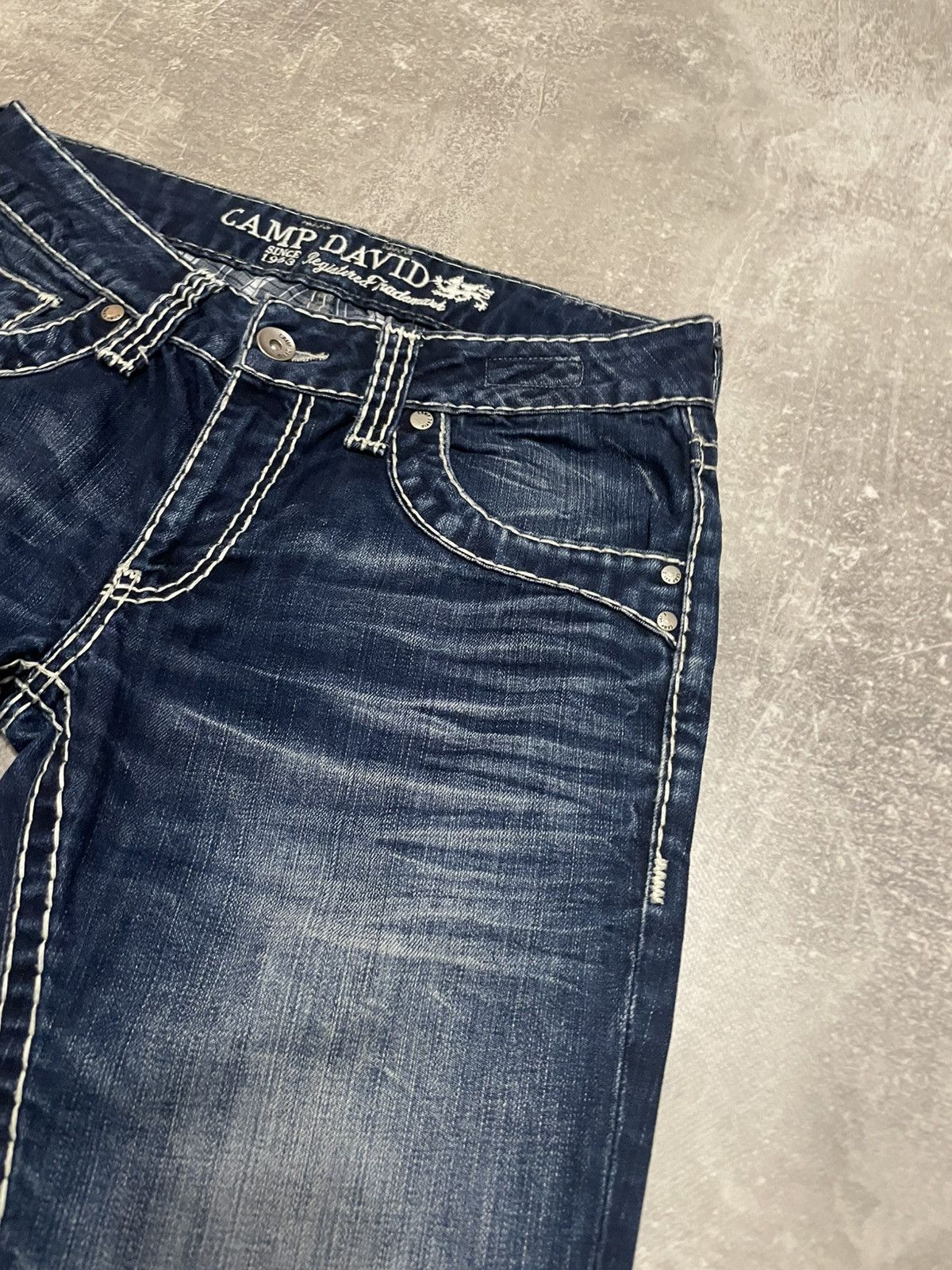 Camp David Vintage Camp David Regular Fit True Religion Style Jeans Y2K Size US 31 - 7 Thumbnail