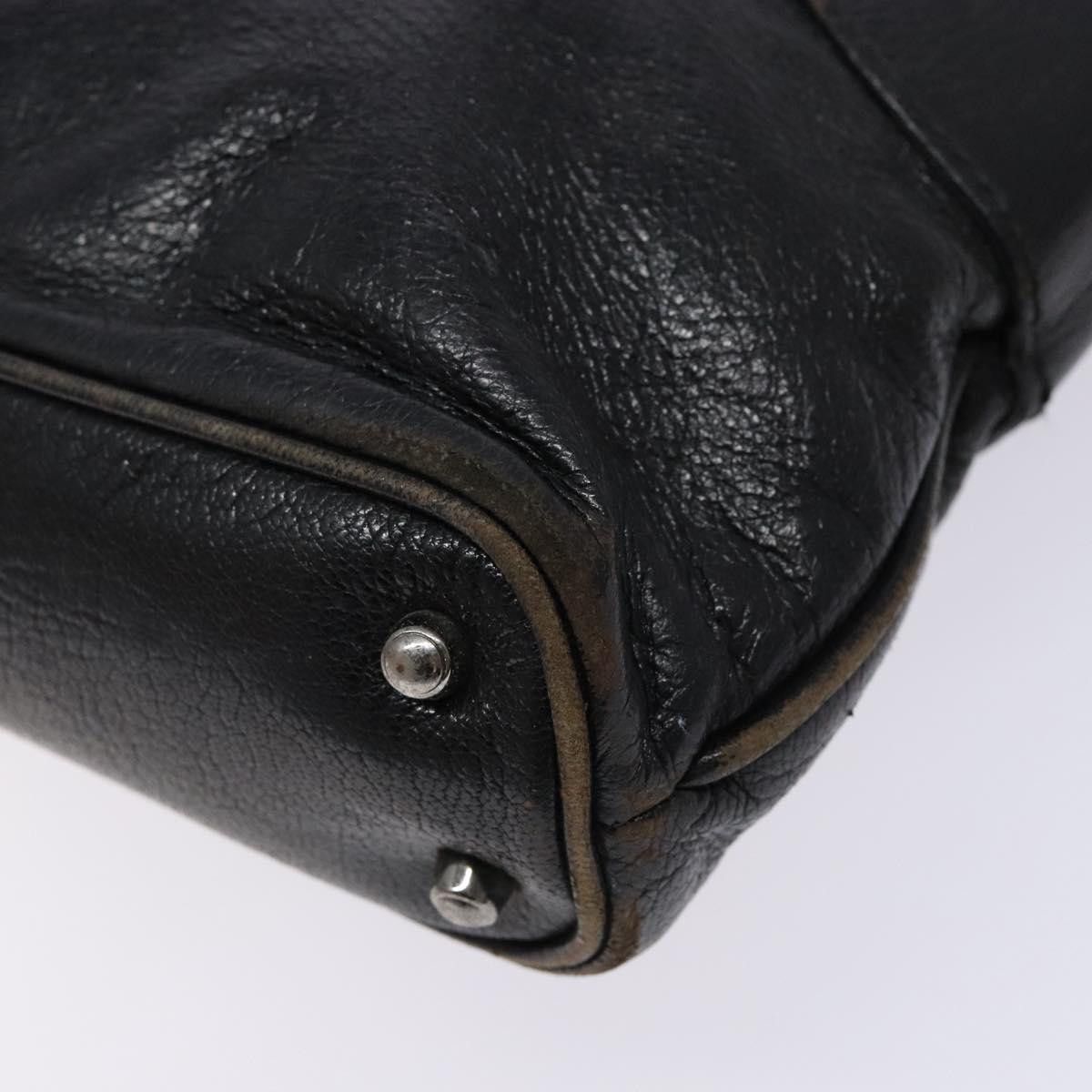 Gucci GUCCI Tote Bag Leather Black Silver Size ONE SIZE - 12 Thumbnail