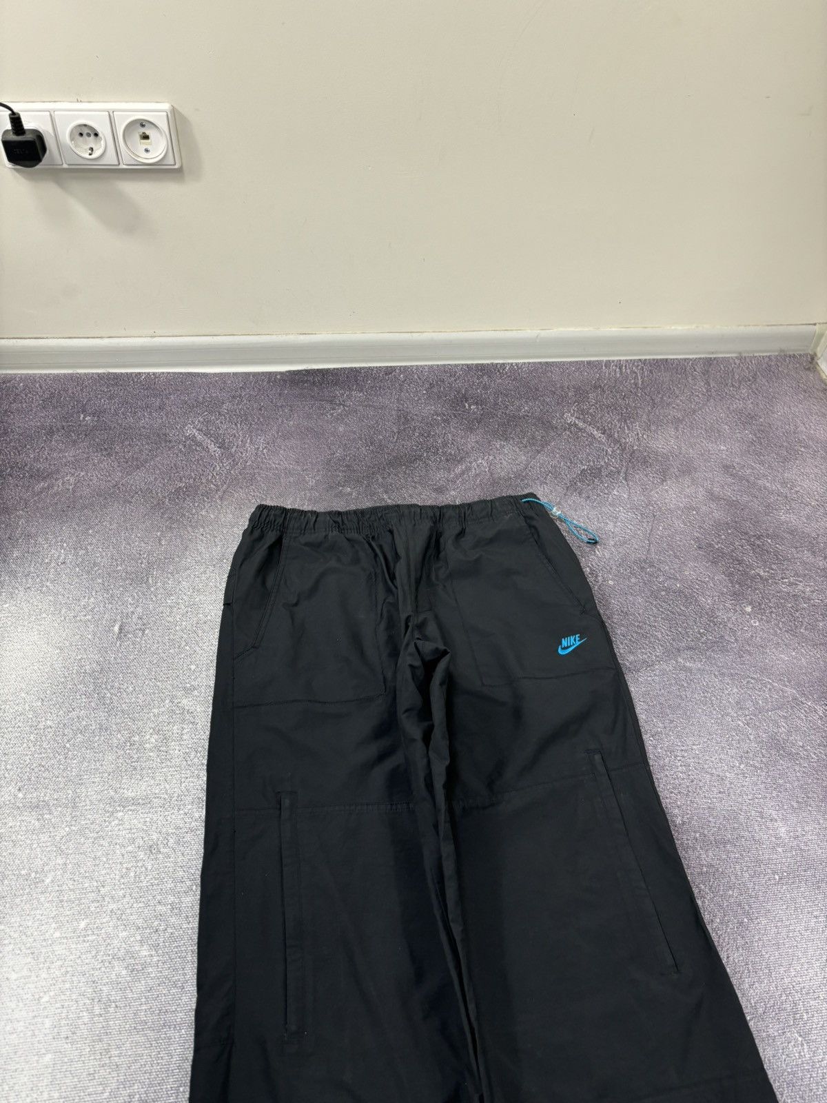 Nike Vintage Nike Air Y2K 0.0.9 Rare Tech Black Baggy Track Pants Size US 32 / EU 48 - 9 Thumbnail