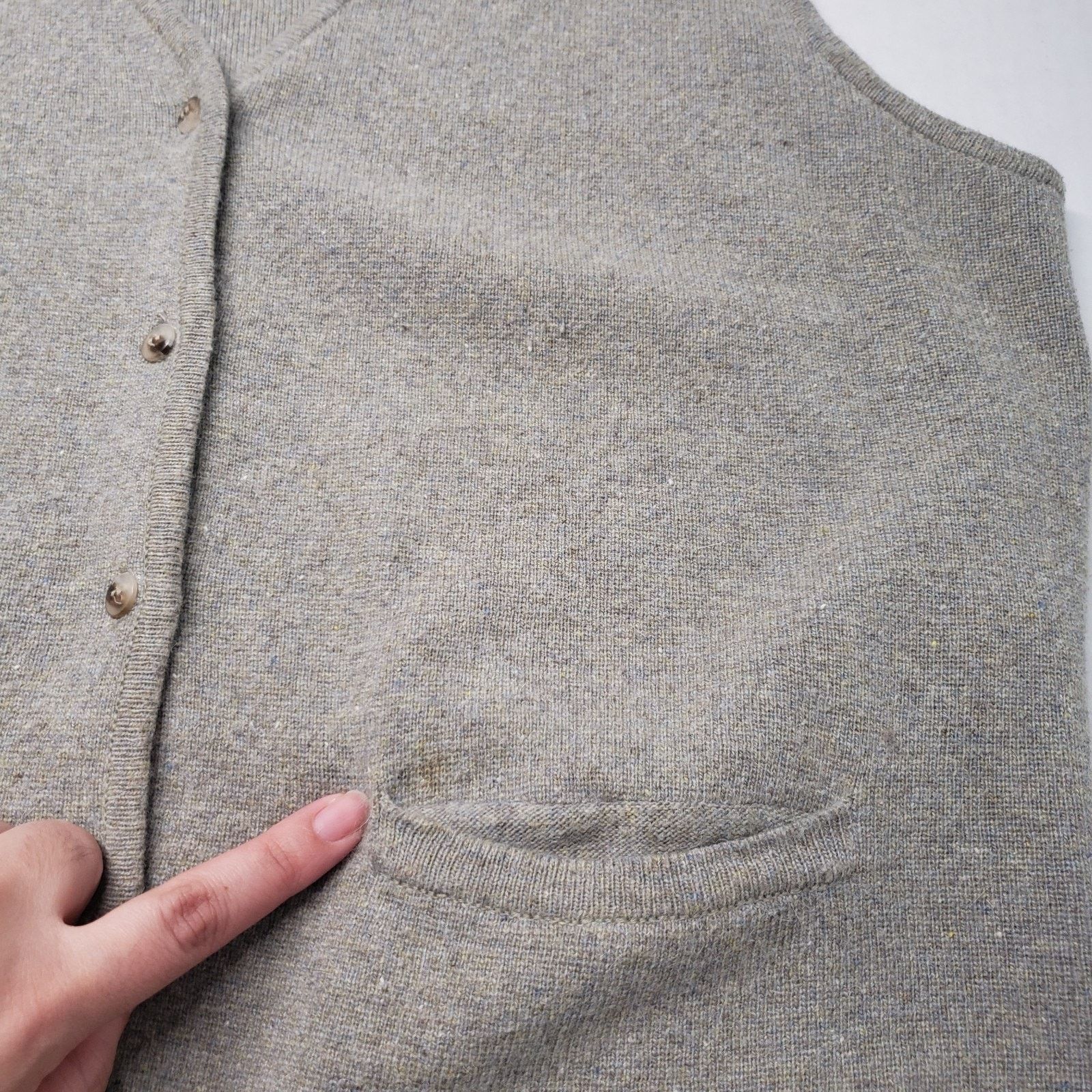Esprit Vintage Esprit Sweater Vest Mens Medium Gray Sleeveless Size US M / EU 48-50 / 2 - 8 Thumbnail
