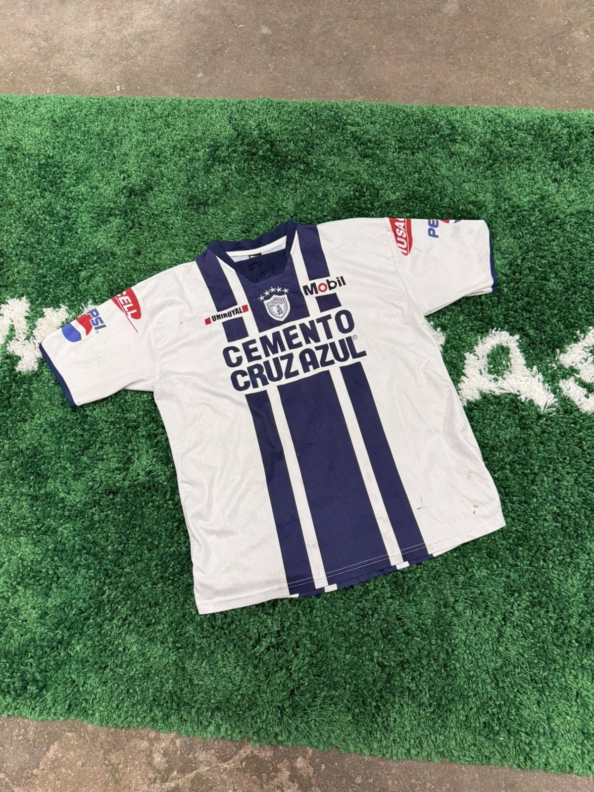 Vintage Cemento Cruz Azul Cement Office Depot Pepsi Jersey XL Size US XL / EU 56 / 4 - 4 Thumbnail