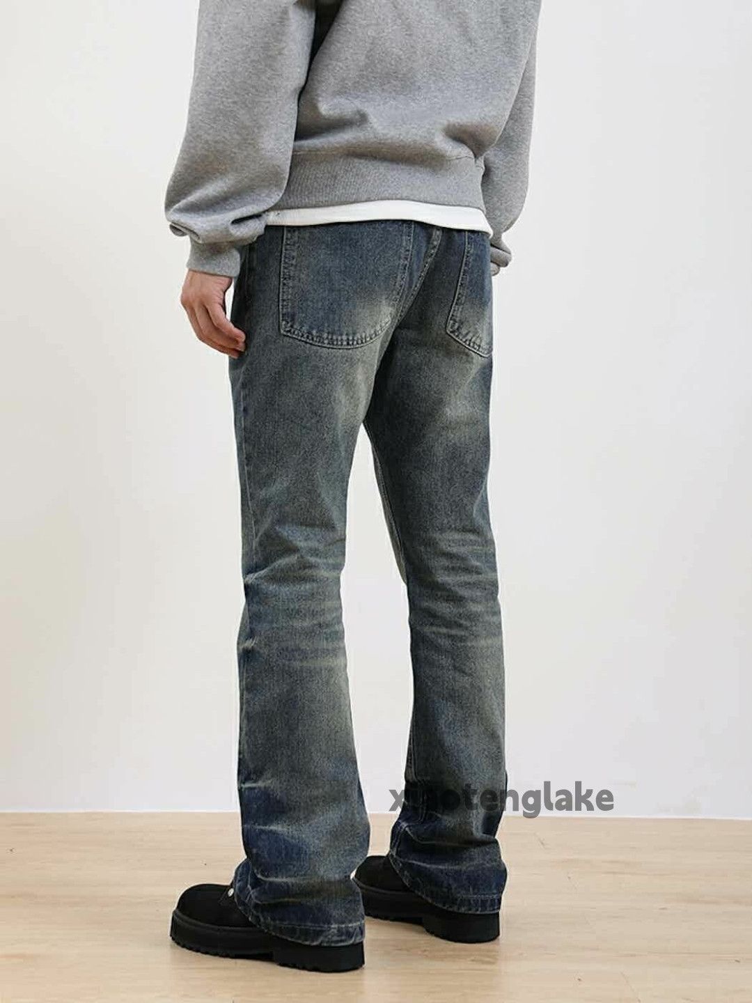 Jean washed faded y2k yuppie bootcut gradient jeans Size US 30 / EU 46 - 6 Thumbnail