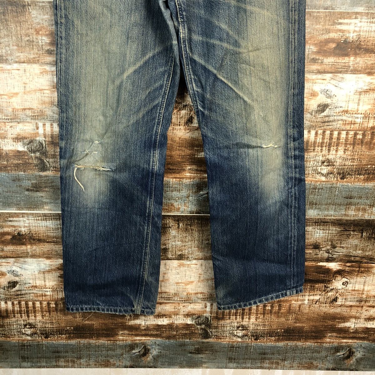 Lee DL Lee Riders Blue Distressed Denim Pants #C092 Size US 30 / EU 46 - 6 Thumbnail