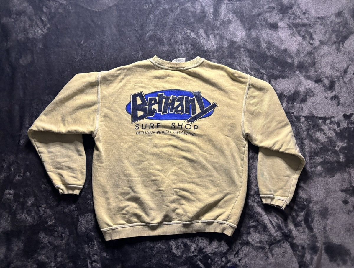 Authentic Pigment Distressed Yellow Vintage Crewneck Size US S / EU 44-46 / 1 - 2 Thumbnail