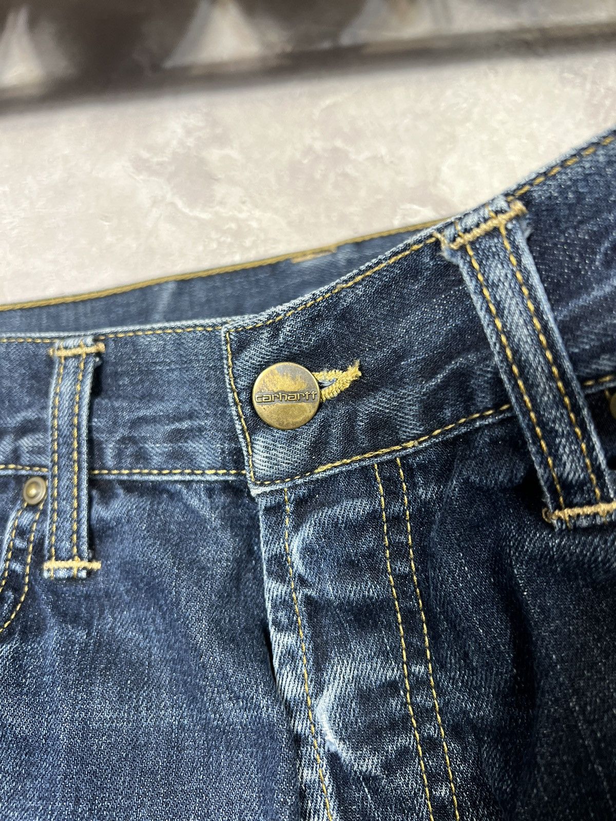 Carhartt Carhartt Vintage Indigo Denim Pants Leather Tab Size US 31 - 7 Thumbnail