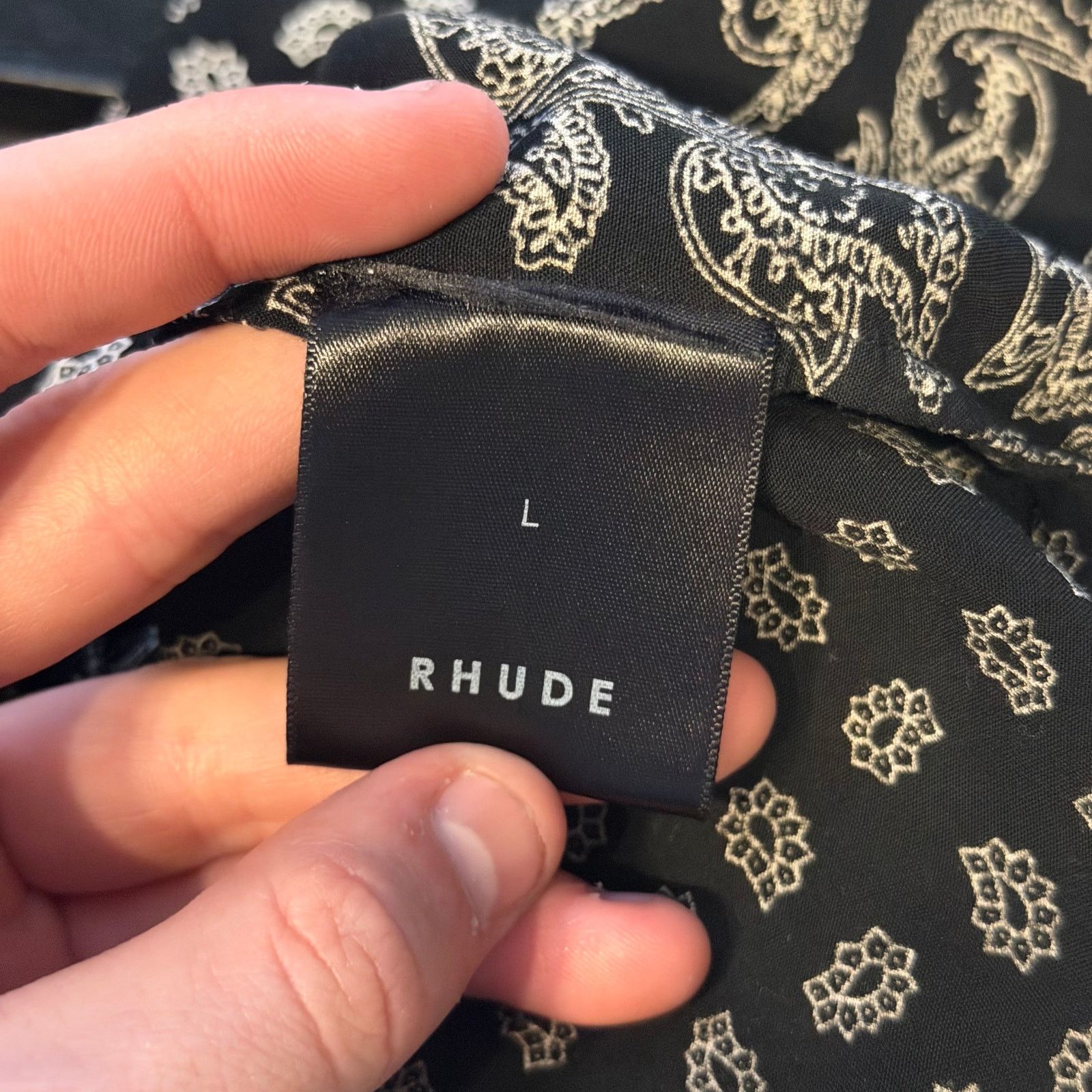 Rhude Rhude Cross Bandana Button Up Shirt Size US L / EU 52-54 / 3 - 4 Thumbnail