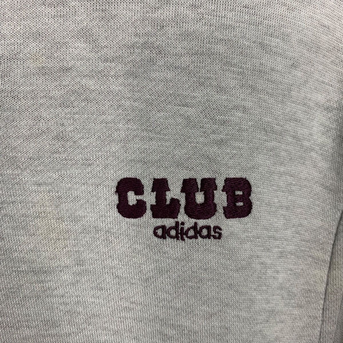 Adidas ADIDAS CLUB Embroidery Logo Fleece Lined Sweatshirt 1567-C70 Size US M / EU 48-50 / 2 - 5 Thumbnail