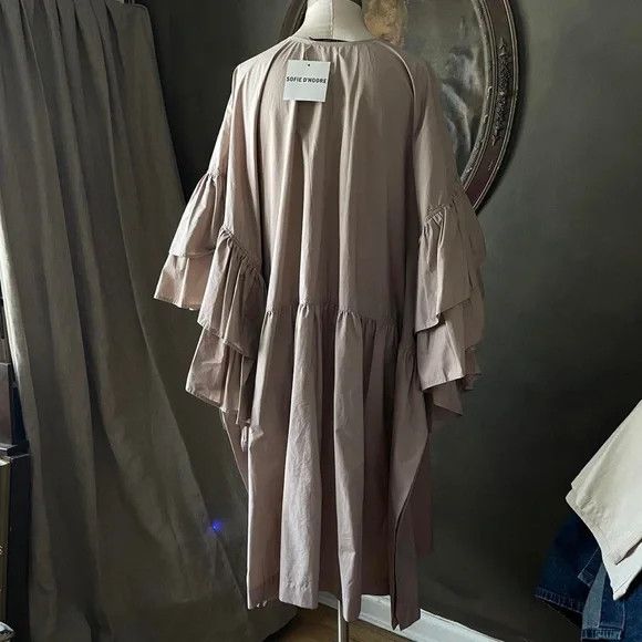 SOFIE D'HOORE Rare Sofie d’hoore oversized dress v neck ruffle sleeve Size M / US 6-8 / IT 42-44 - 4 Thumbnail