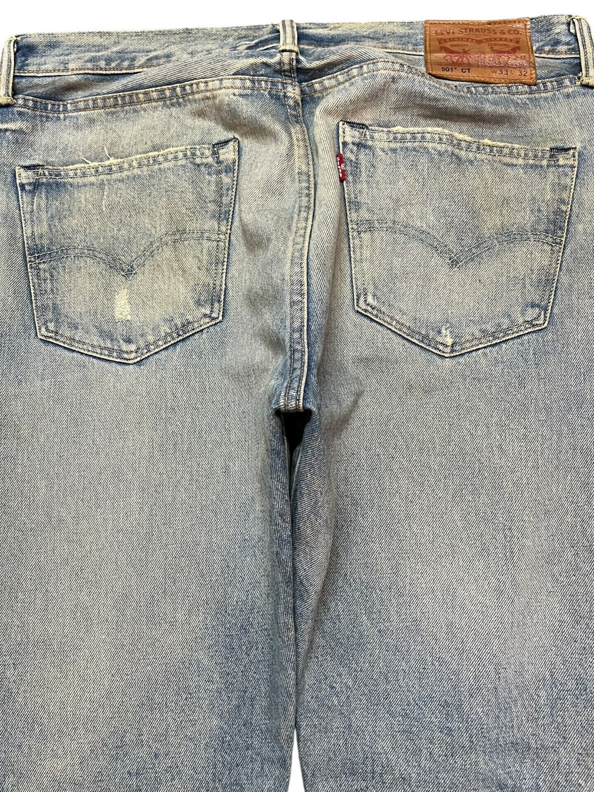 Levi's Vintage Y2K Levi’s 501 CT Mudwash Muddy Denim Size US 35 - 6 Thumbnail