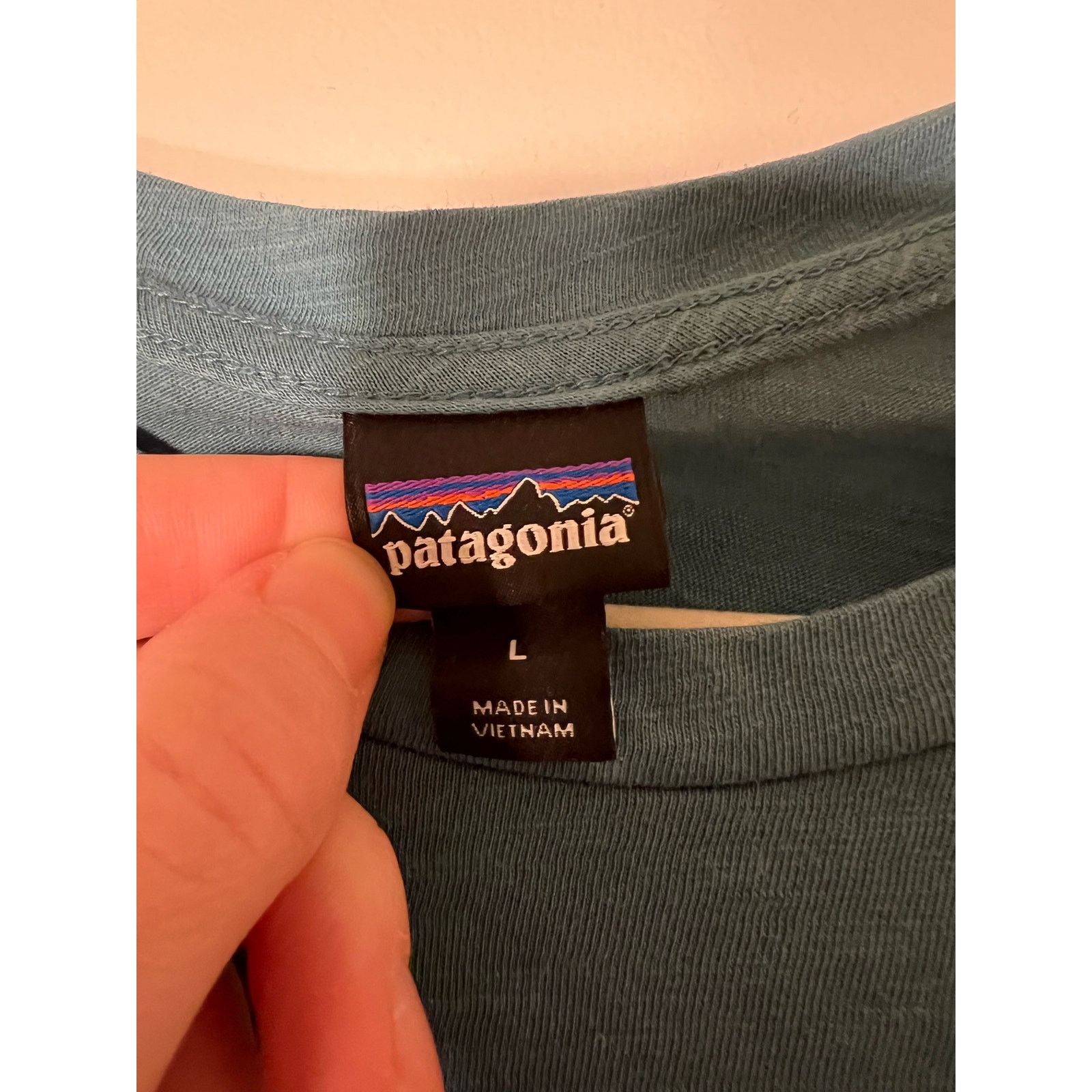 Patagonia Patagonia Teal Pocket Tee Sz L Size L / US 10 / IT 46 - 3 Thumbnail