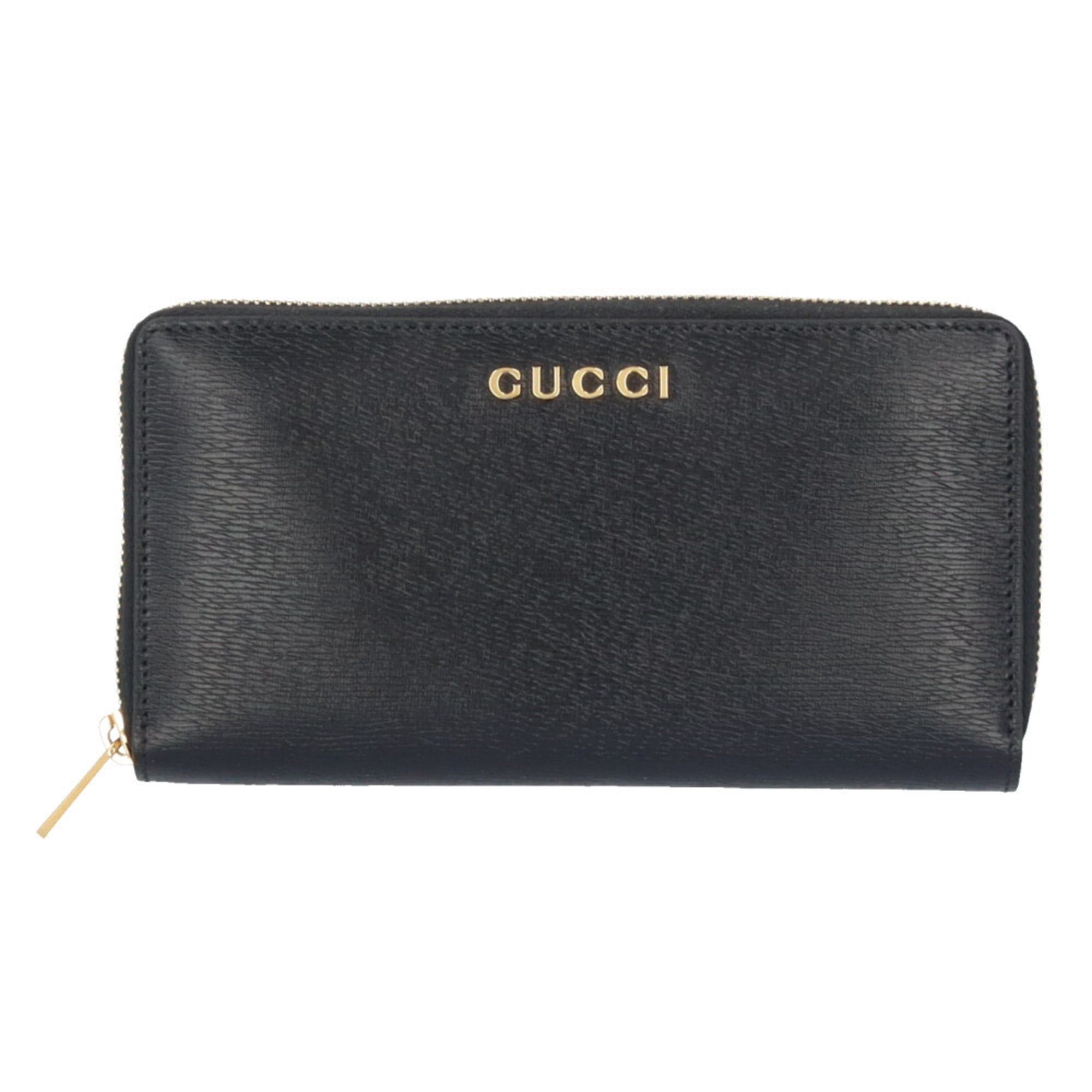Gucci Pre-owned Gucci Script Zip-Around Wallet, Leather, 772642, Men's/Women's. Size ONE SIZE - 1 Thumbnail