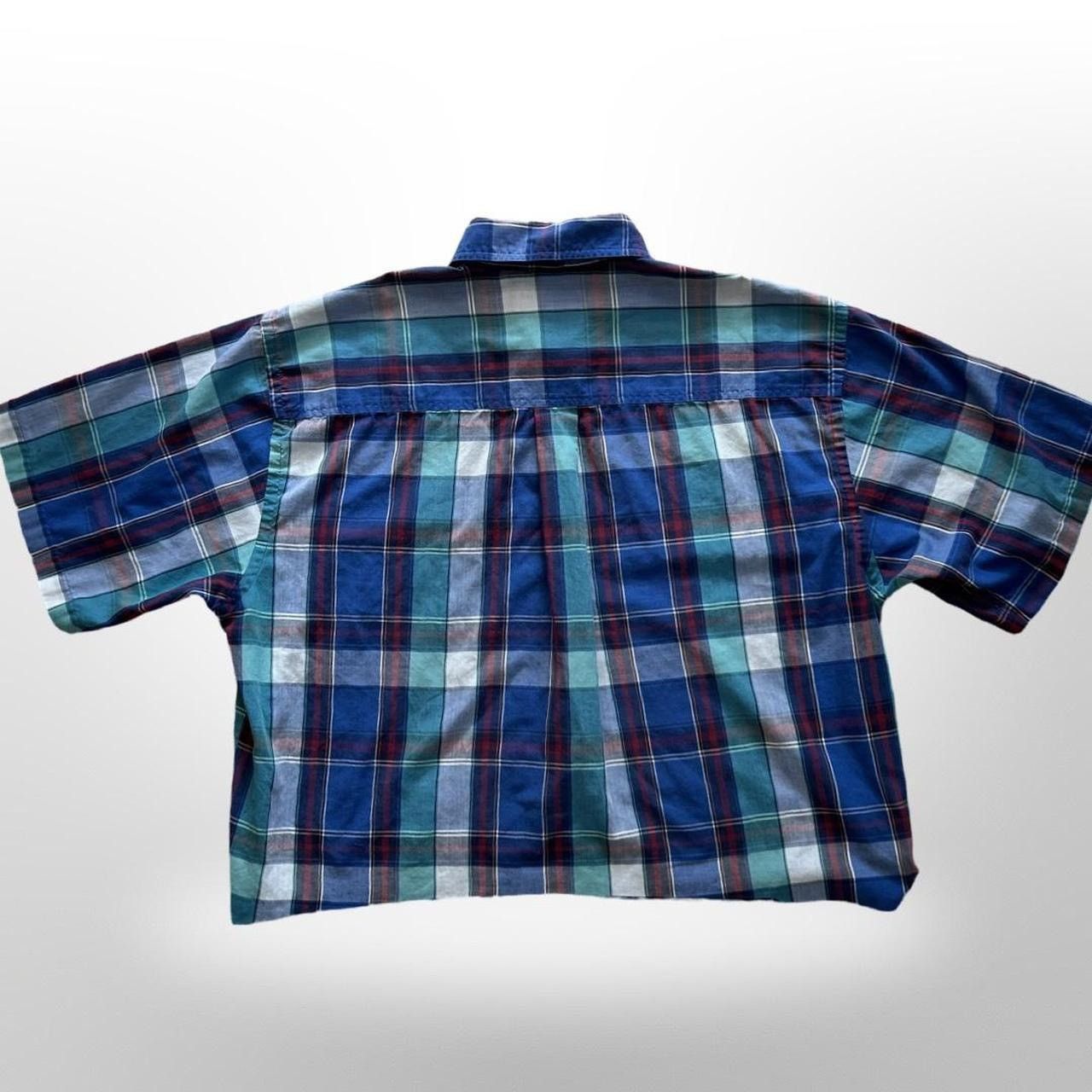 Van Heusen × Vintage Vintage Y2K Cropped Boxy Checkered Button up Shirt Size US S / EU 44-46 / 1 - 3 Thumbnail